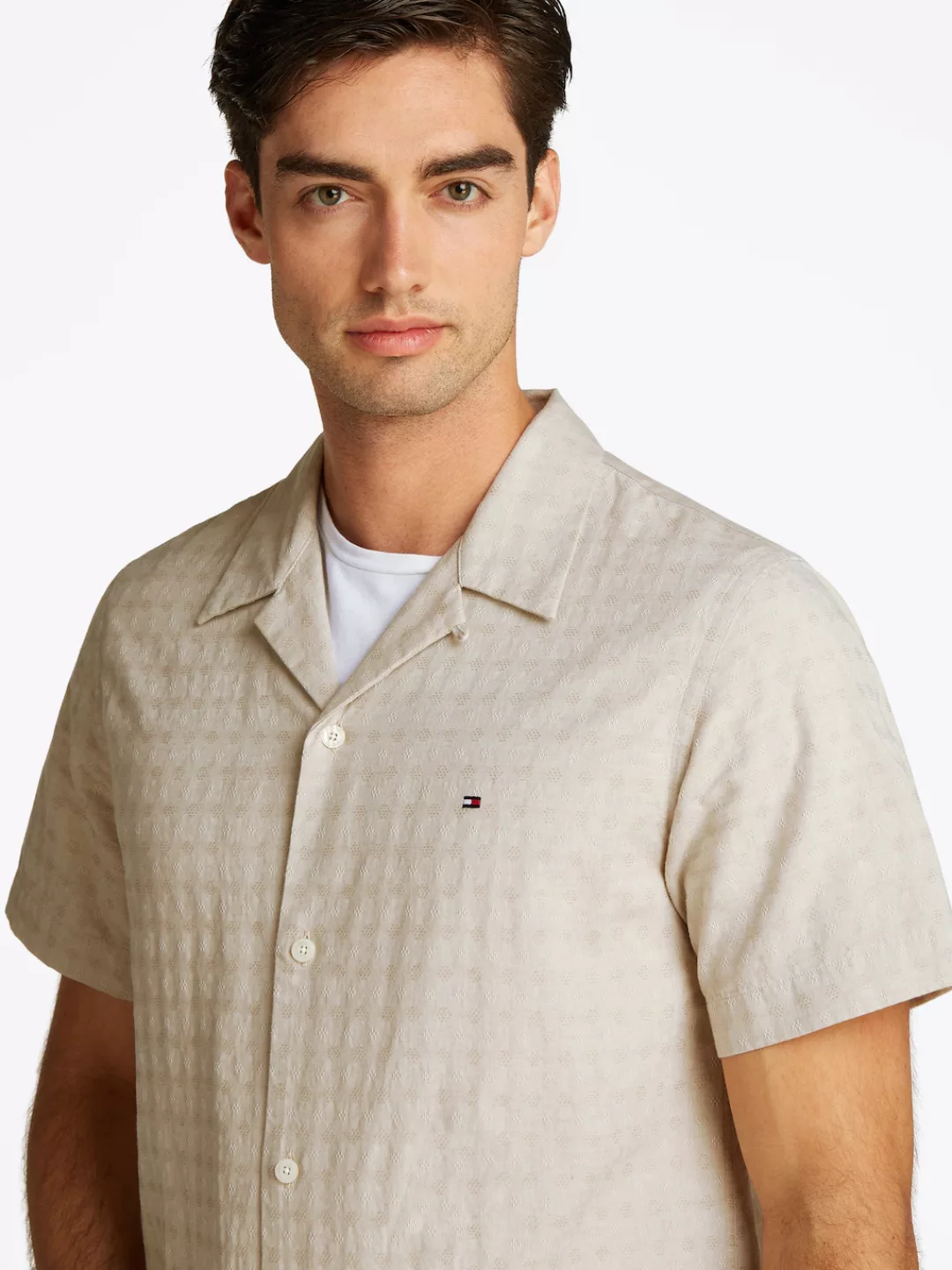 Tommy Hilfiger Kurzarmhemd "COTTON LINEN DOBBY SS RF SHIRT" günstig online kaufen