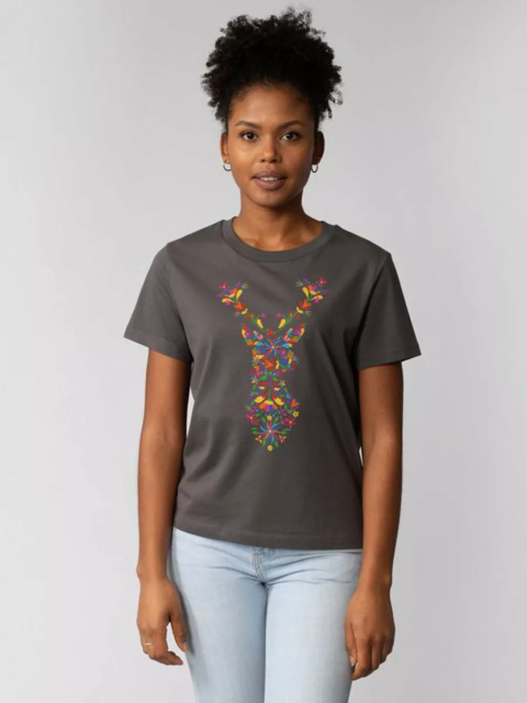 wat? Apparel T-Shirt Floral Deer günstig online kaufen