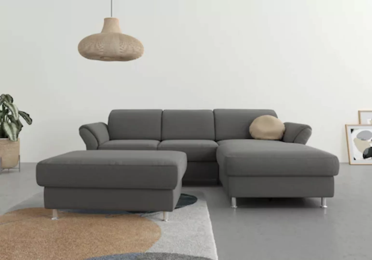 sit&more Ecksofa »Apulia L-Form«, wahlweise Bettfunktion, Bettkasten und Ko günstig online kaufen