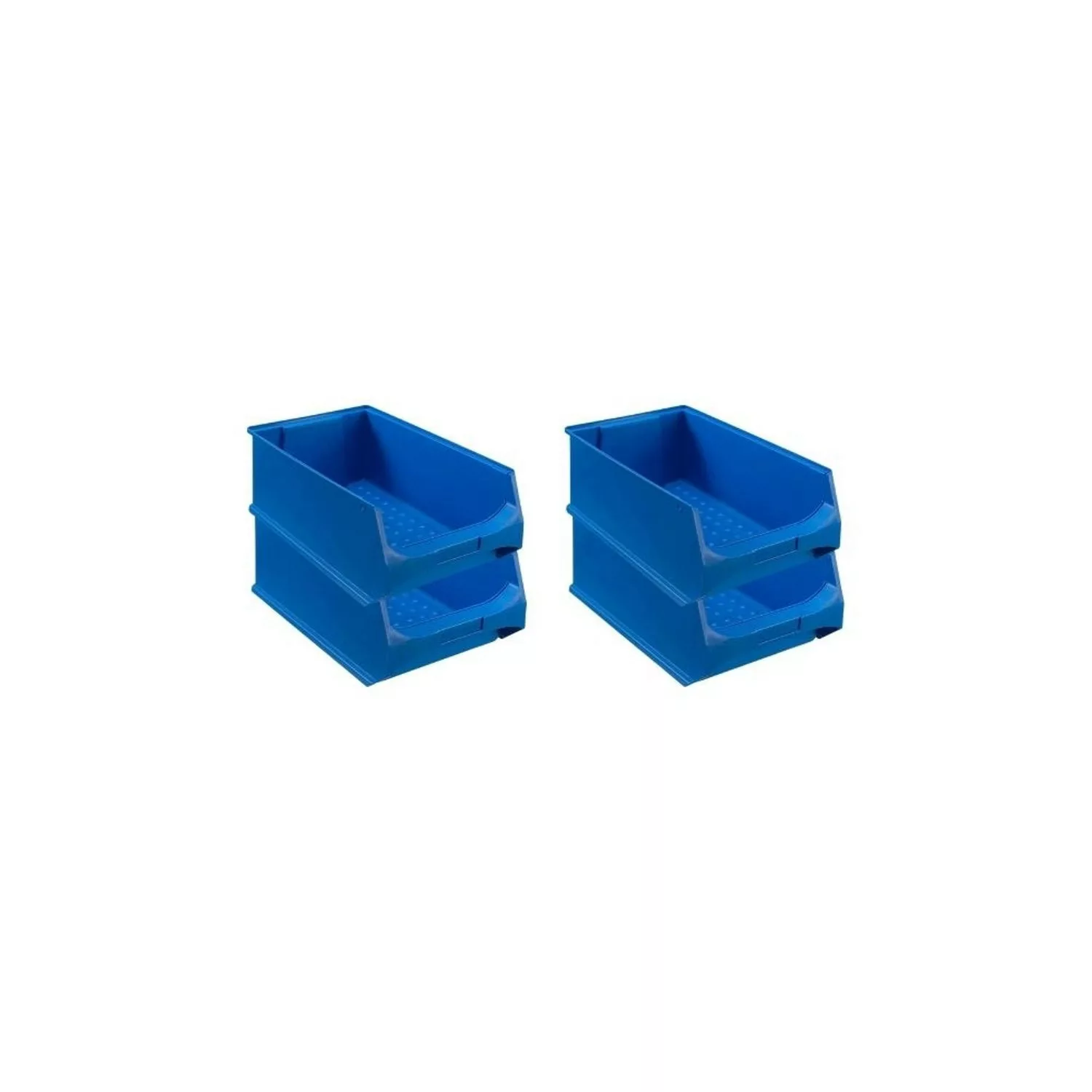 PROREGAL SuperSparSet 4x Blaue Sichtlagerbox 5,0 HxBxT 20 x 30 x 50 cm 21,8 günstig online kaufen