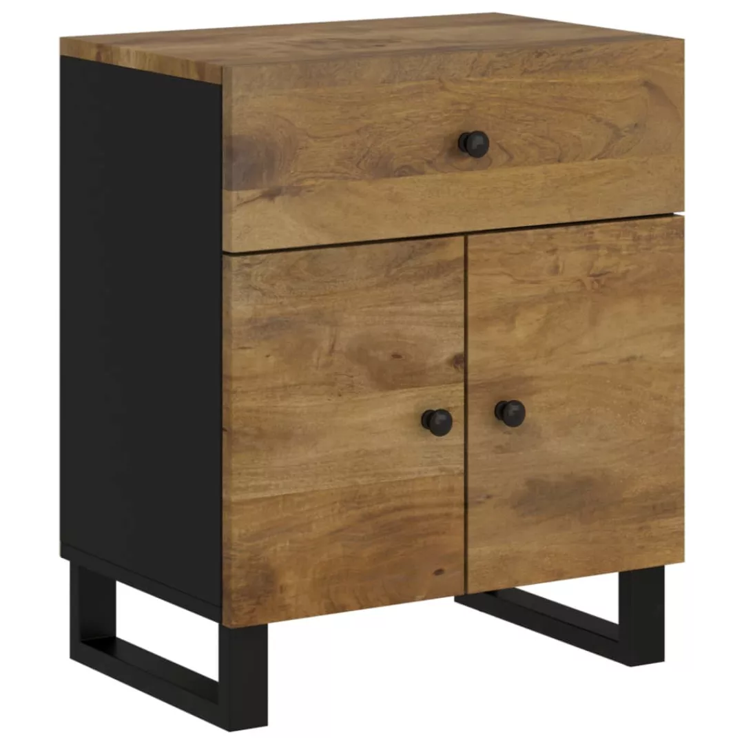 Vidaxl Nachttisch 50x33x60 Cm Massivholz Mango & Holzwerkstoff günstig online kaufen