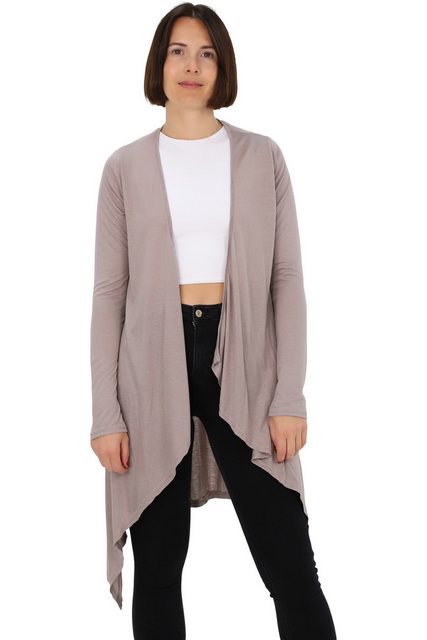 malito more than fashion Cardigan 806 assymetrisches langarm Basic Jäckchen günstig online kaufen