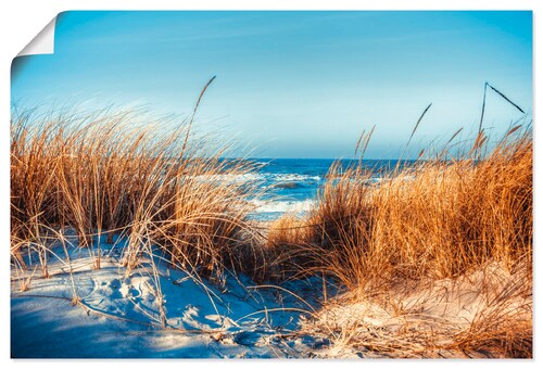 Artland Wandbild "Am Strand", Strand, (1 St.), als Leinwandbild, Poster in günstig online kaufen