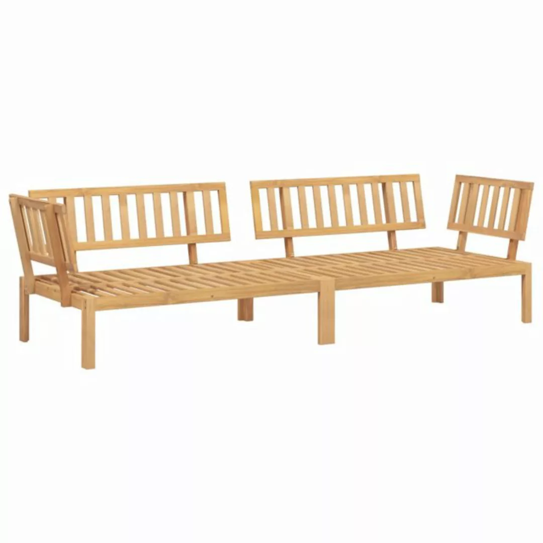 vidaXL Loungesofa Garten-Ecksofas aus Paletten 2 Stk. Massivholz Akazie, 1 günstig online kaufen