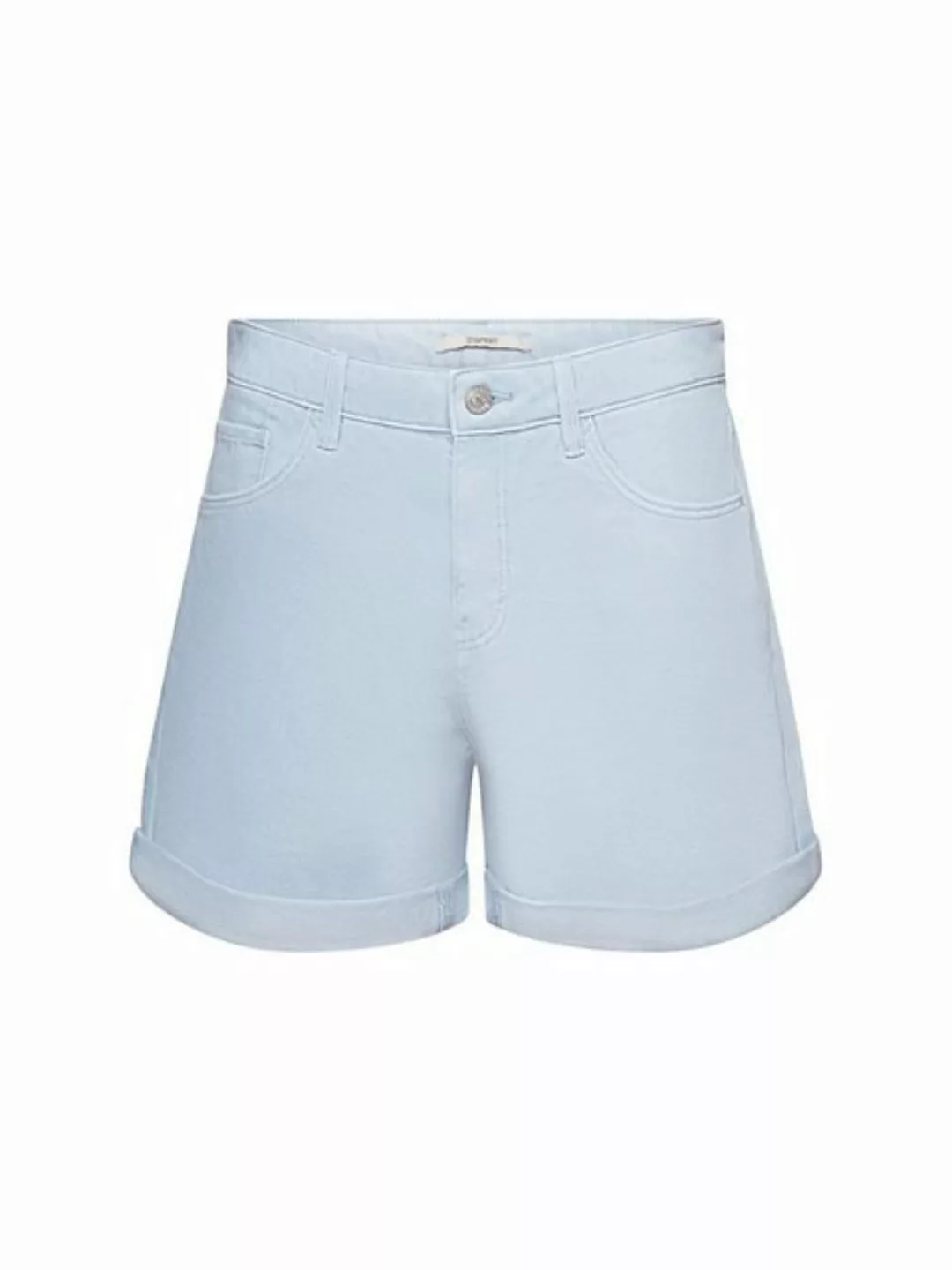 Esprit Shorts Jeansshorts mit hohem Bund und Umschlagsäumen (1-tlg) günstig online kaufen