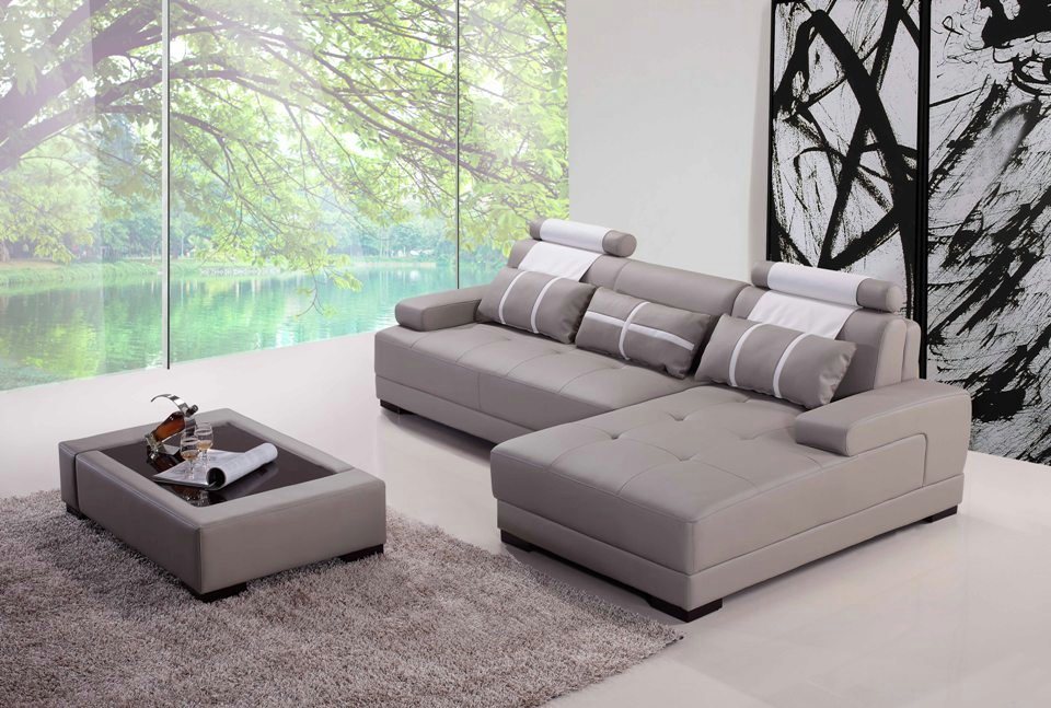 JVmoebel Ecksofa Designer Polster Ledersofa Couch L-Form Modern Sofa Sofas, günstig online kaufen