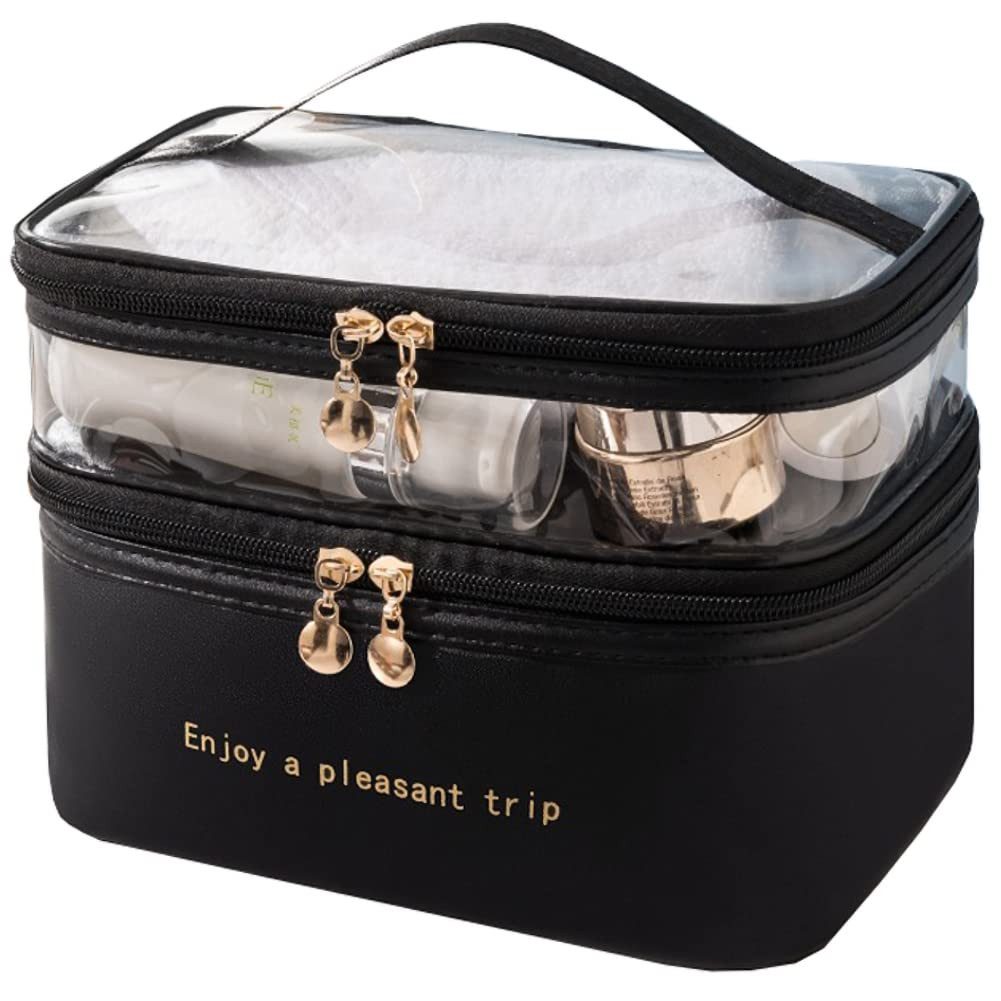 RWEUOQ Kosmetiktasche Kosmetiktasche Doppelstock Make-up Tasche günstig online kaufen