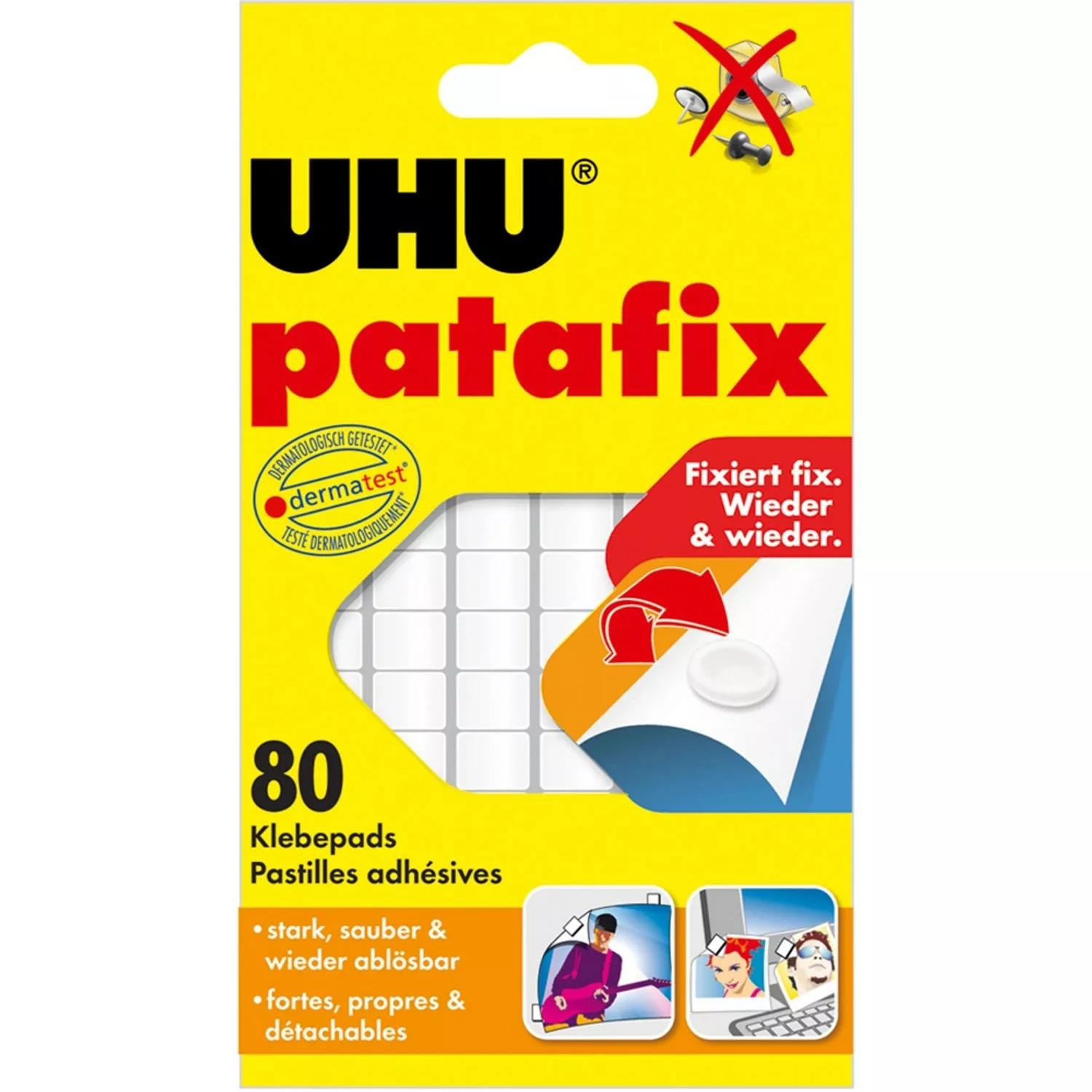 Uhu Patafix Original Weiß 80 Pads günstig online kaufen