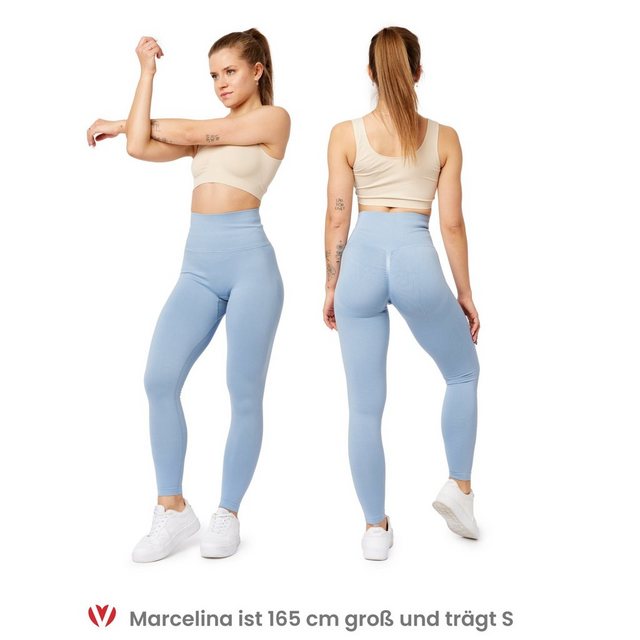 Bellivalini Leggings Damen High Waist Push Up Scrunch BLV50-255 (1-tlg) fig günstig online kaufen