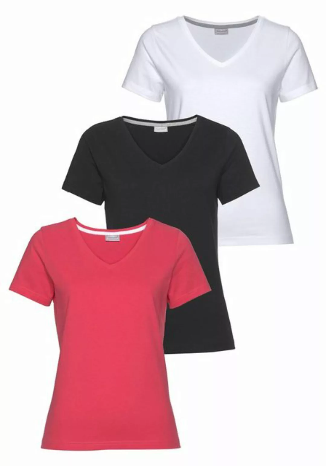 Eastwind T-Shirt (Packung, 3-tlg., 3er-Pack) Kurzarm, figurumspielend, aus günstig online kaufen