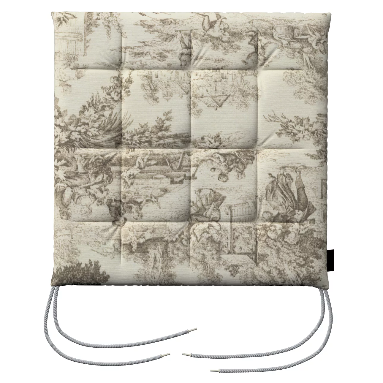 Stuhlkissen Jonas mit Bindeschnur, ecru-beige, 40 x 40 x 3,5 cm, Avinon (14 günstig online kaufen