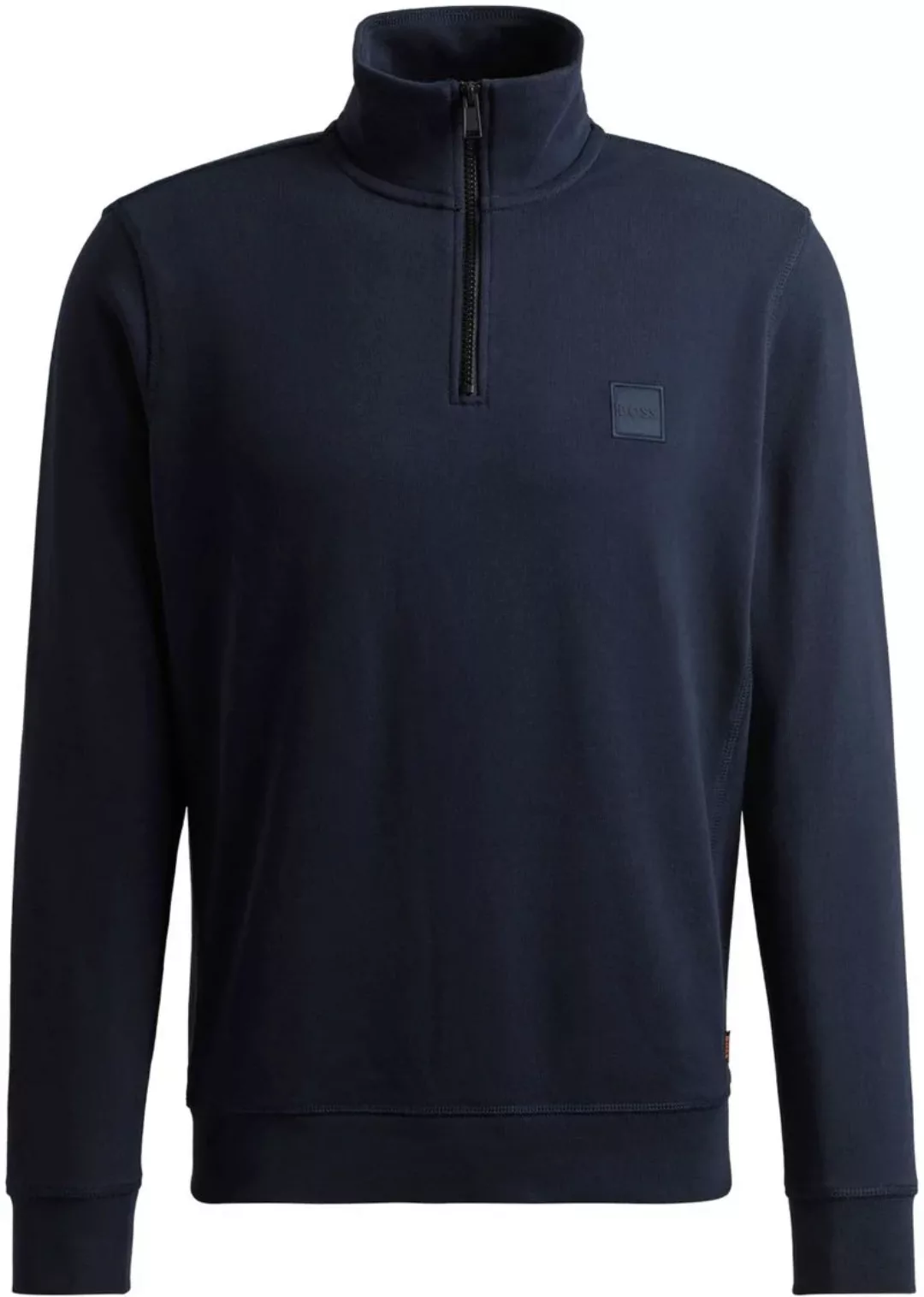 BOSS Zetrust Halfzip Pullover Navy - Größe M günstig online kaufen
