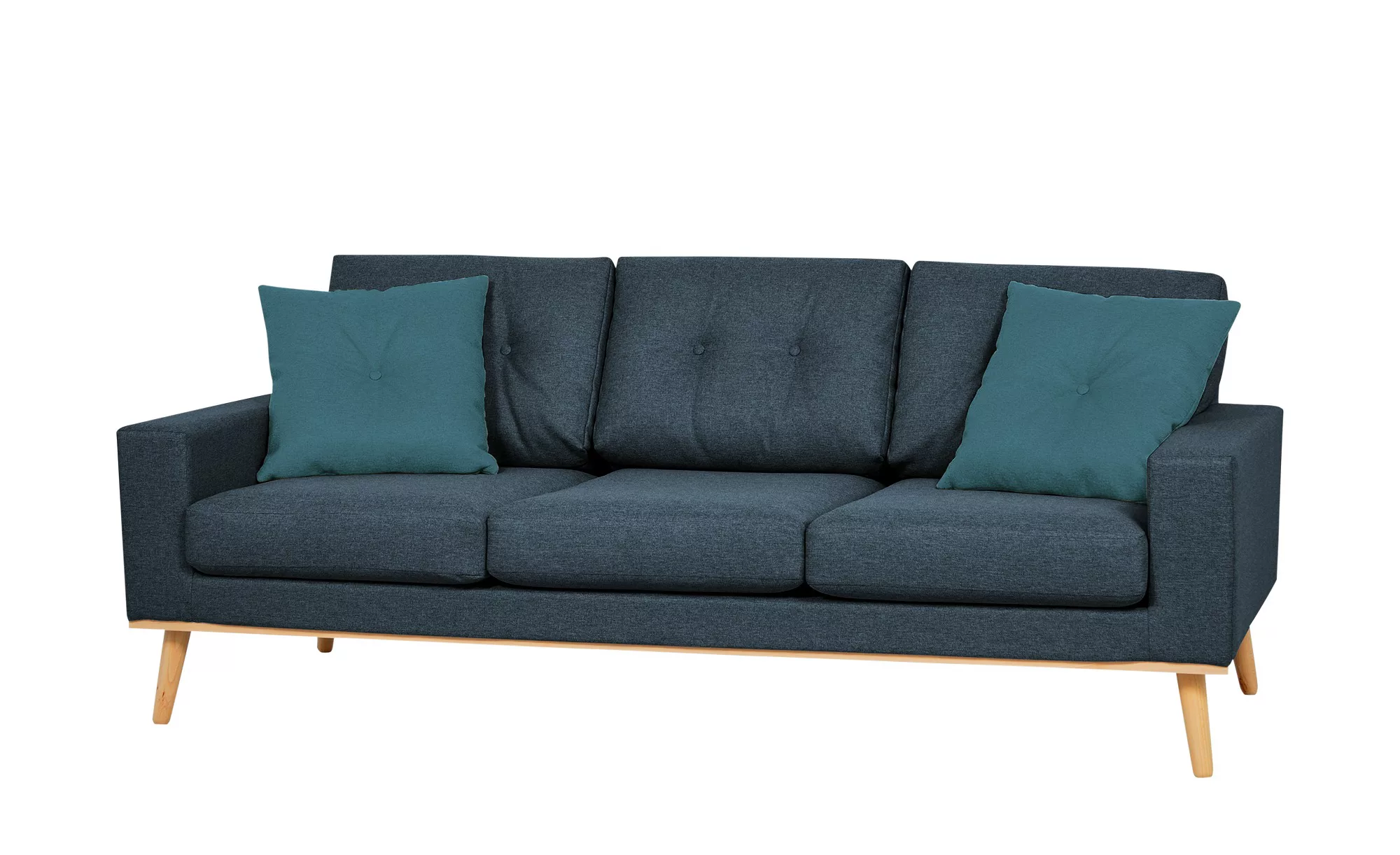 Sofa, 3-sitzig  Cristy ¦ blau ¦ Maße (cm): B: 211 H: 88 T: 86 Polstermöbel günstig online kaufen