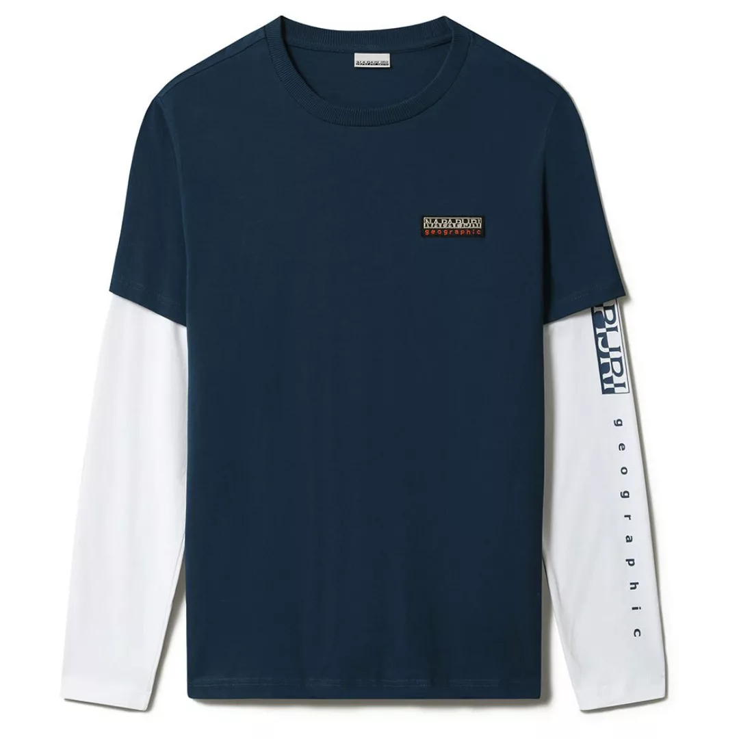 Napapijri S-roen 2 Langarm-t-shirt S Blue French günstig online kaufen