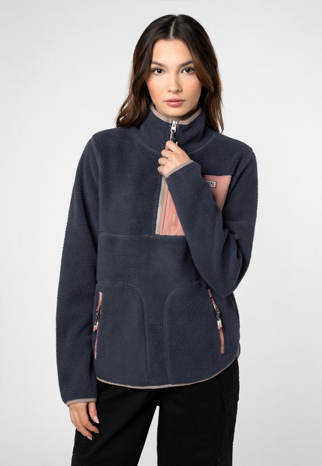 SUBLEVEL Fleecepullover Fleece mit Stehkragen günstig online kaufen