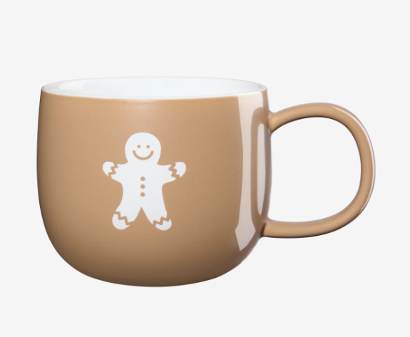 Brauner Henkelbecher, gingerbread man günstig online kaufen