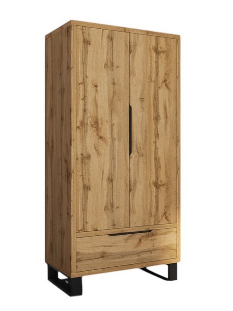 Compleo Kleiderschrank mit 2 Türen und 1 Schublade MANIA, Klassisches Desig günstig online kaufen