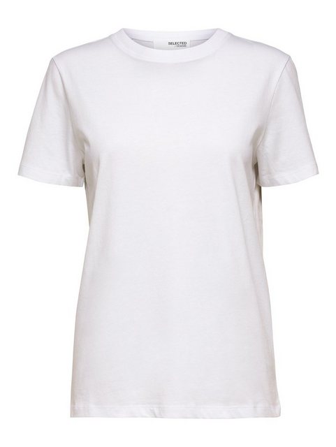 SELECTED FEMME T-Shirt Dünnes Basic Kurzarm Shirt SLFMYESSENTIAL 6075 in We günstig online kaufen