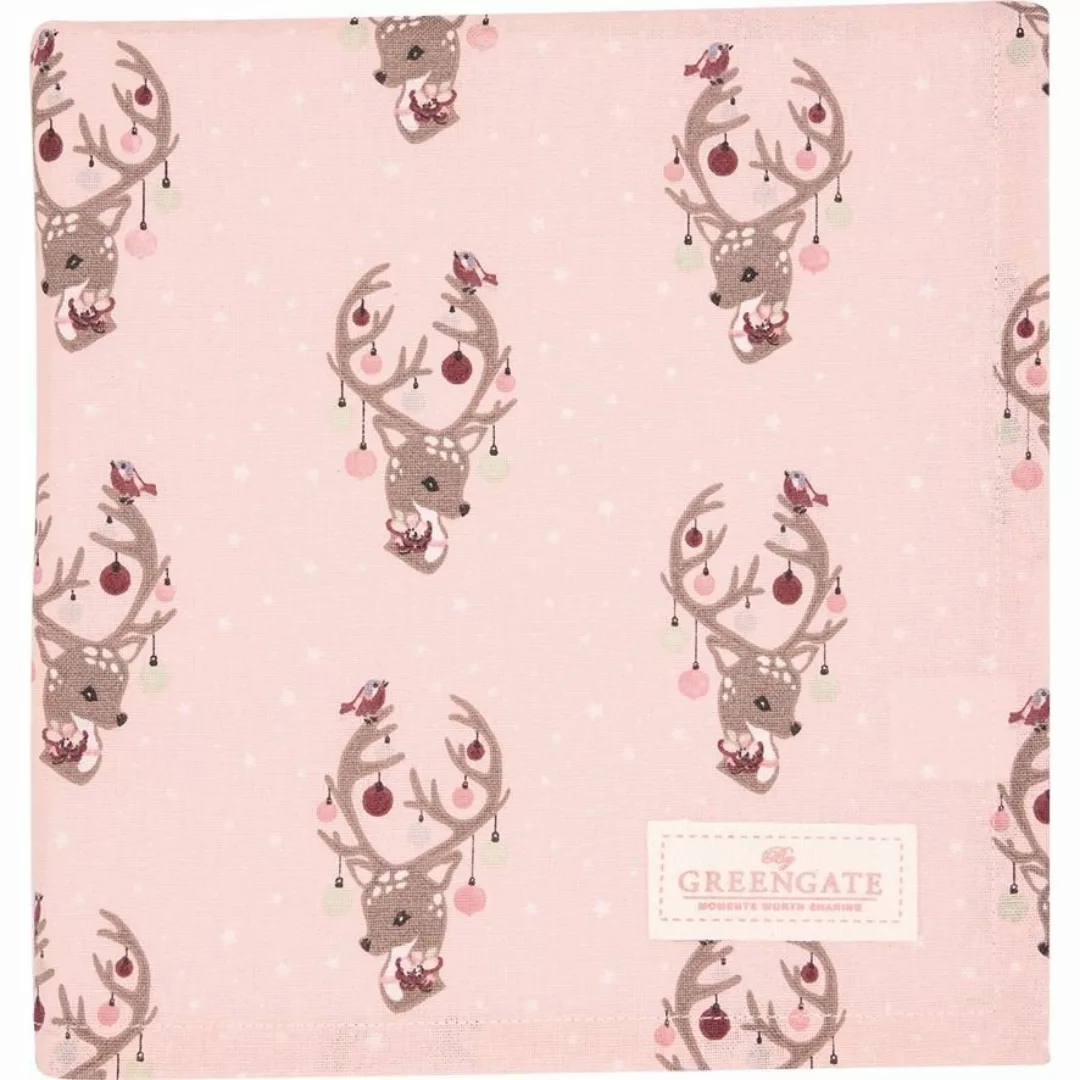 Greengate Kylie, Dina & Penny Dina Tischdecke pale pink 100 x 100 cm günstig online kaufen