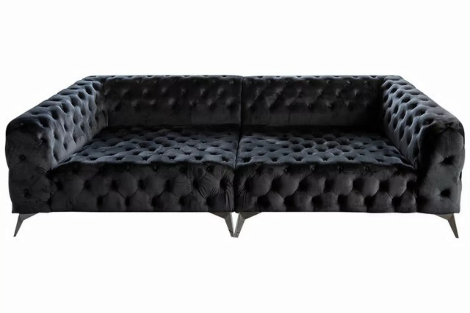 KAWOLA Big-Sofa NARLA, Sofa Chesterfield Velvet versch. Farben mit o. ohne günstig online kaufen