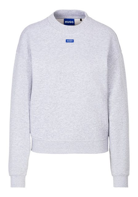 HUGO Blue Sweatshirt Delessa_B_1 mit Badge günstig online kaufen