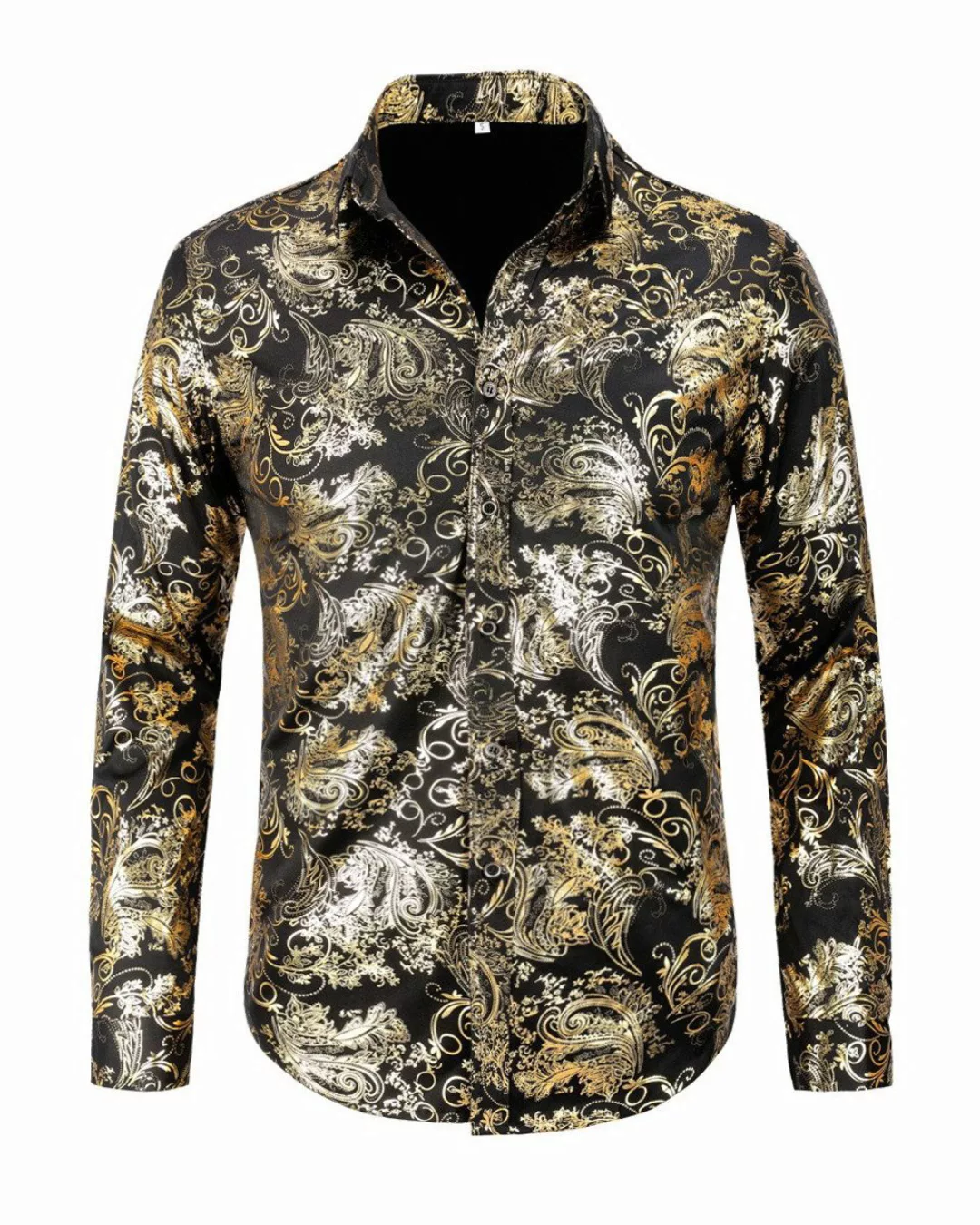Allthemen Langarmhemd Herren Jacquard Freizeithemd für günstig online kaufen