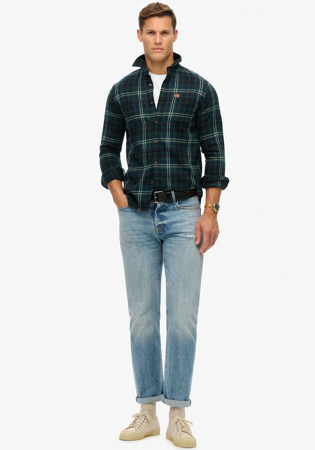 Superdry Langarmhemd Organic Cotton Lumberjack Check Shirt günstig online kaufen