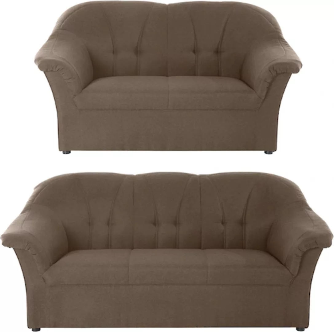 DOMO collection Polstergarnitur »Pegnitz«, (Set), 3-Sitzer & 2-Sitzer-Set günstig online kaufen