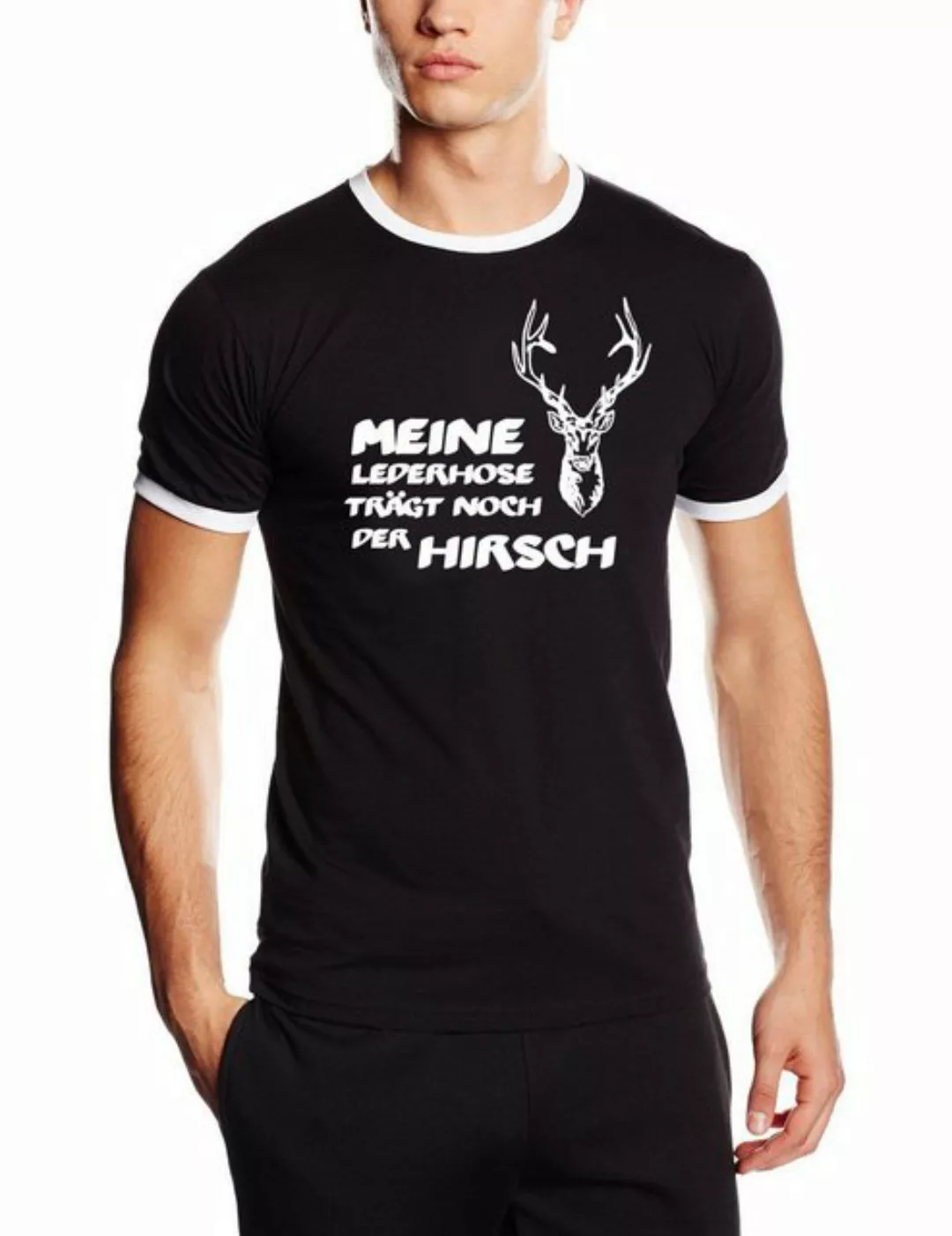 coole-fun-t-shirts Print-Shirt Meine Lederhose trägt noch der Hirsch ! T-Sh günstig online kaufen