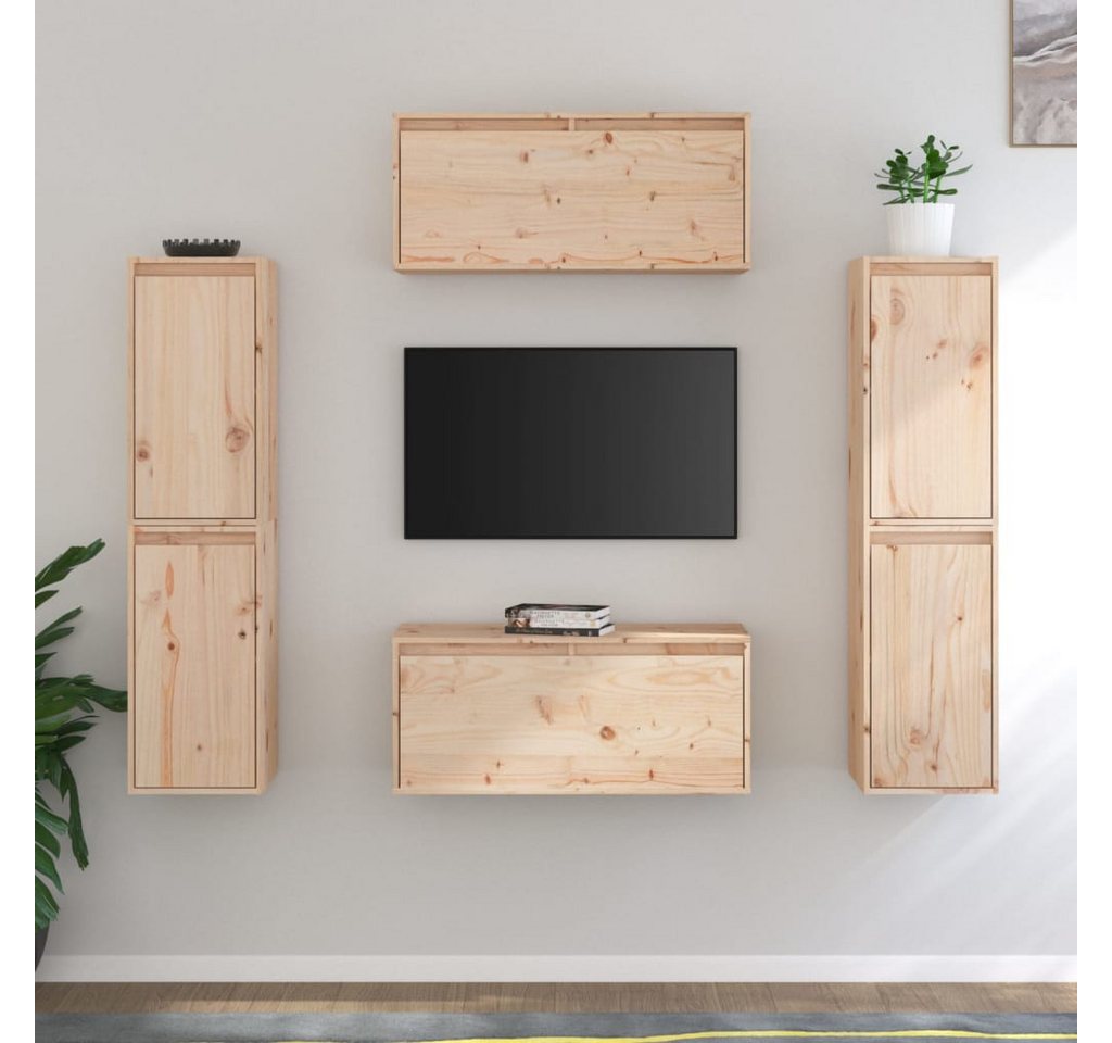 vidaXL TV-Schrank TV-Schränke 6 Stk Massivholz Kiefer Lowboard Lowboard günstig online kaufen