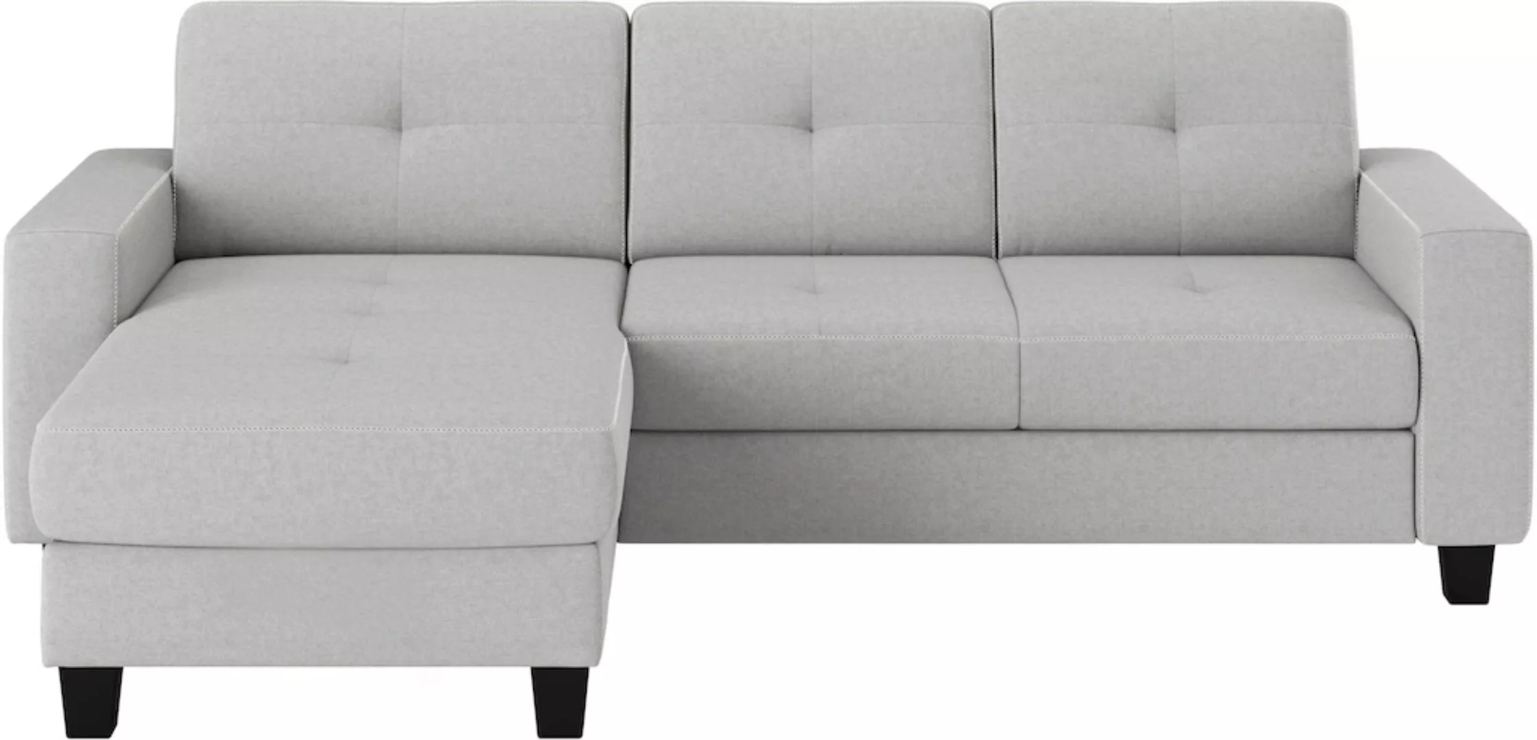 Places of Style Ecksofa "Varese", wahlweise mit Bettfunktion und Bettkasten günstig online kaufen