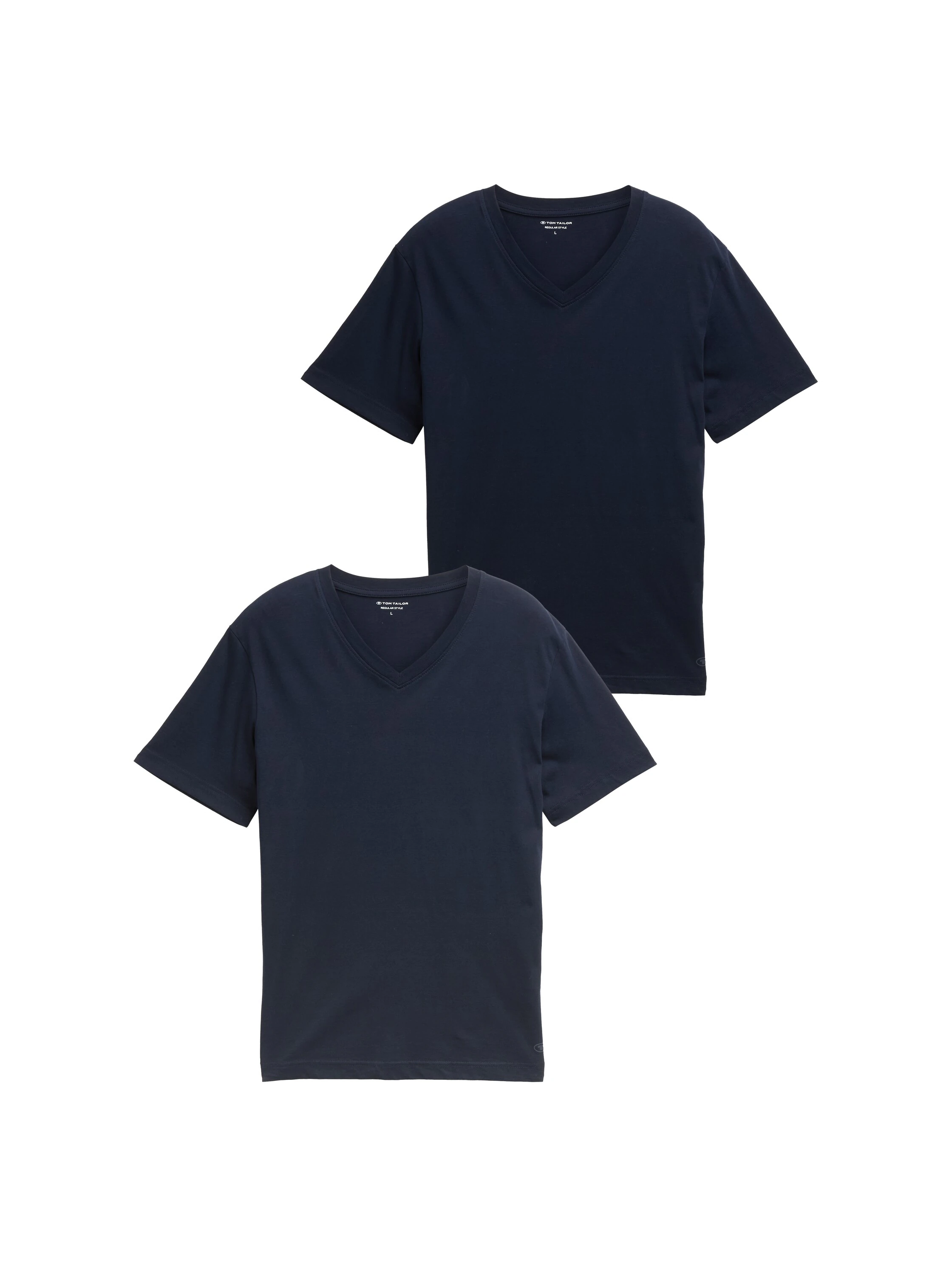 TOM TAILOR T-Shirt, (Packung, 2 tlg.), mit V-Ausschnitt, Doppelpack günstig online kaufen