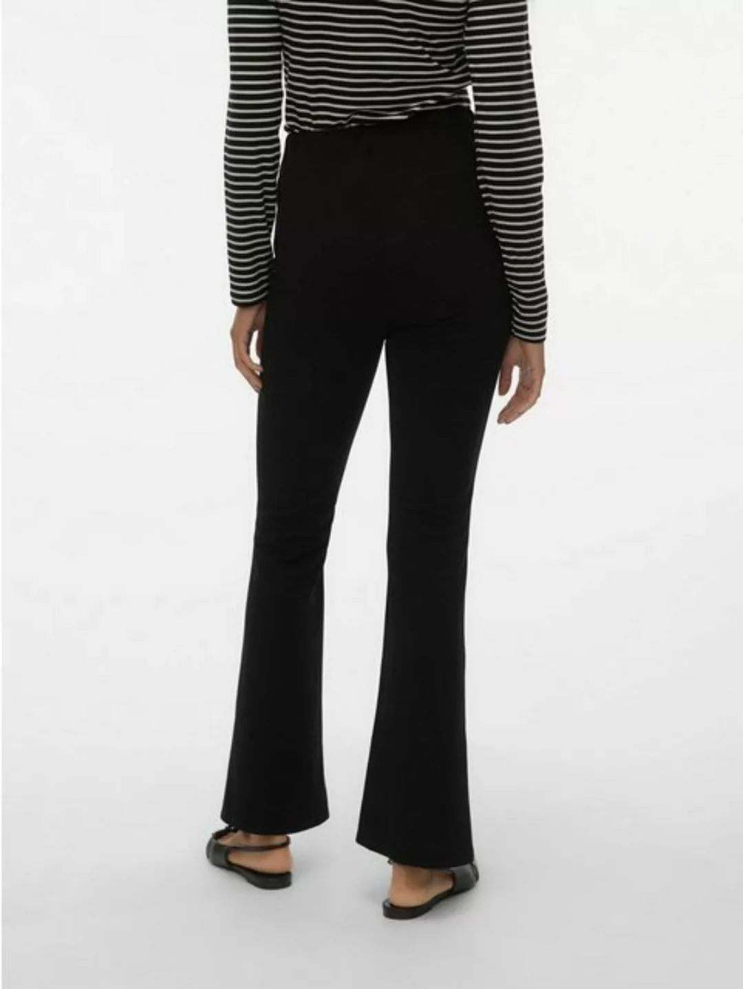 Vero Moda Stoffhose Lockere Stoffhose Stretch Flare Pants mit Schlag VMLIVA günstig online kaufen