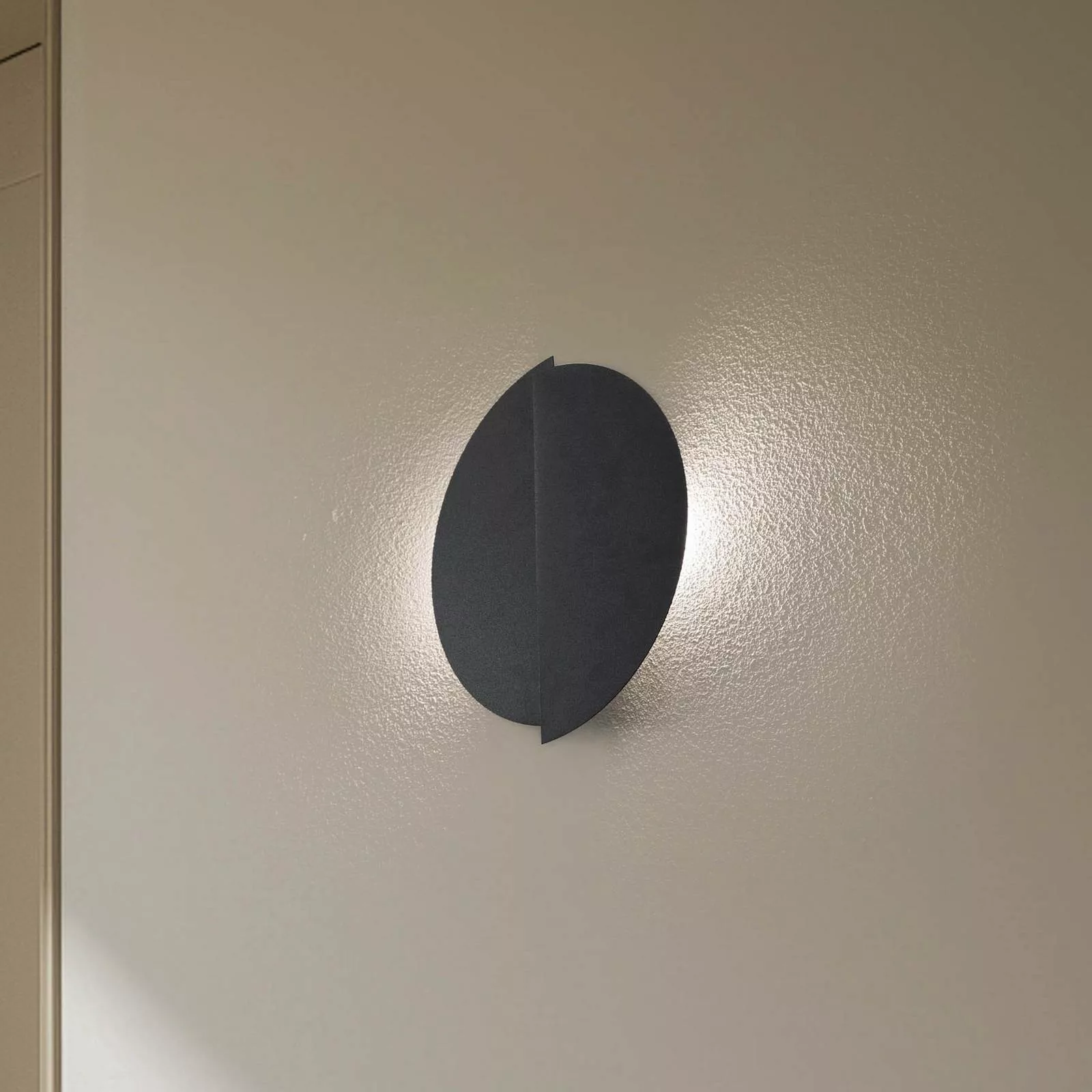 Wandleuchte Form 9, 28 cm x 32 cm, schwarz günstig online kaufen