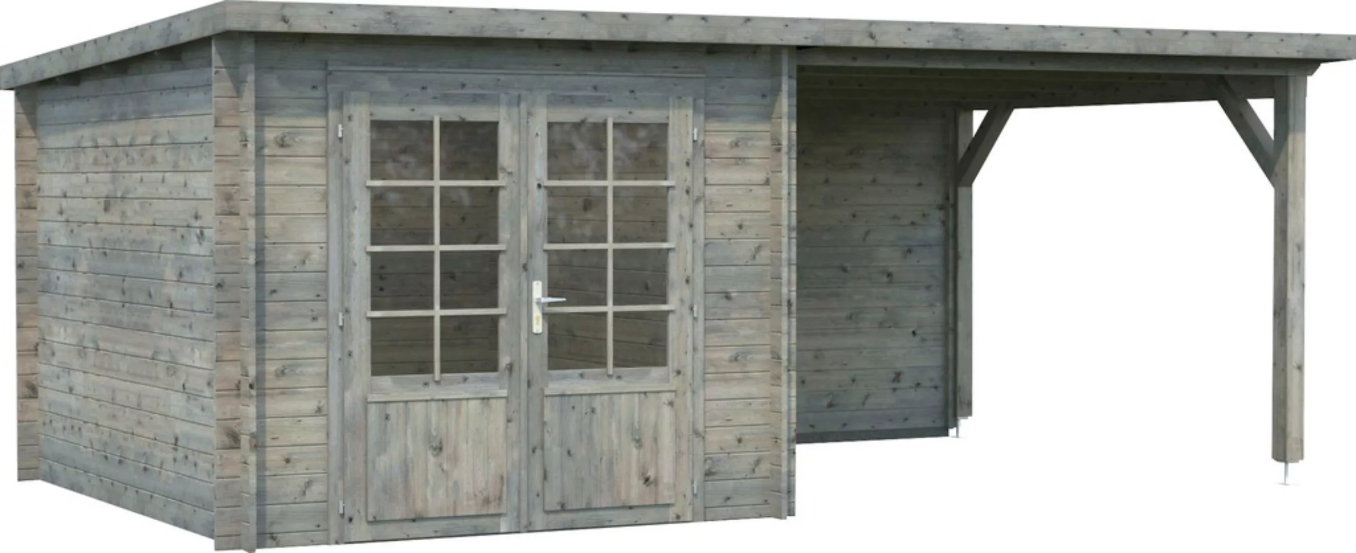 Palmako Gartenhaus "Ella", (Set), 6,9+8,2 m², mit Anbaudach günstig online kaufen