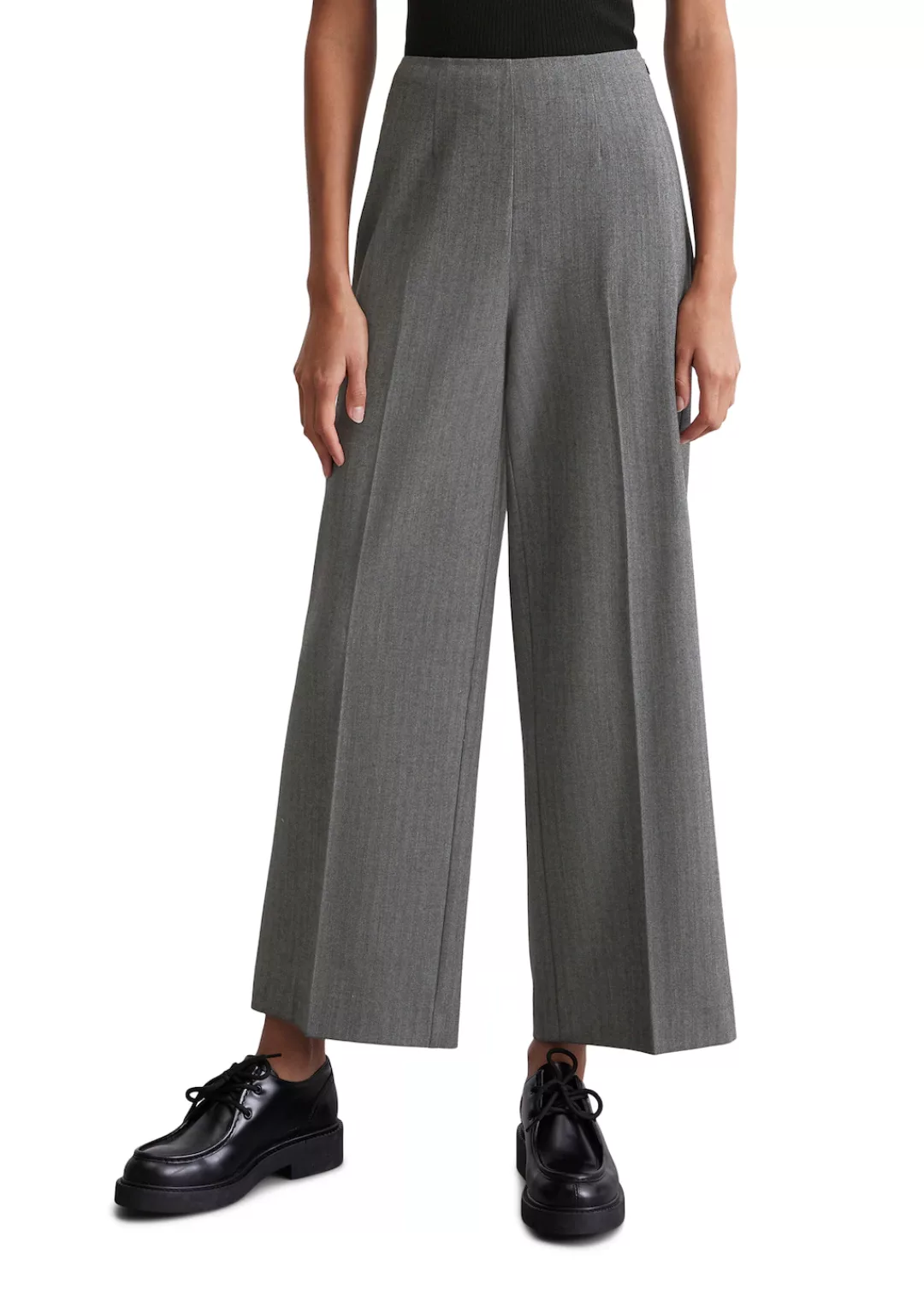 Marc O'Polo Culotte culotte style mti angeschnittenem Bund, seitlicher Reiß günstig online kaufen