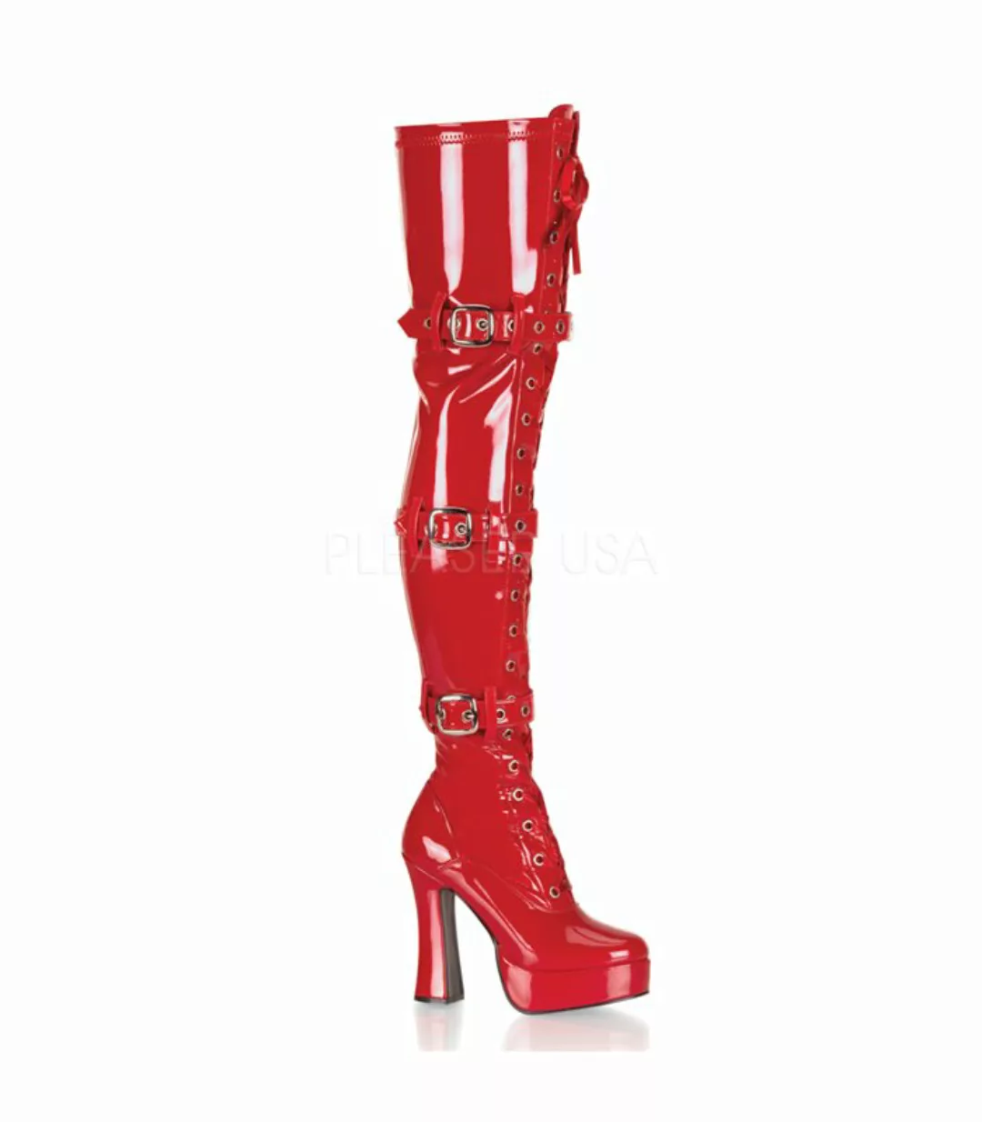 Overknee Stiefel ELECTRA-3028 - Lack  Rot (Schuhgröße: EUR 37) günstig online kaufen