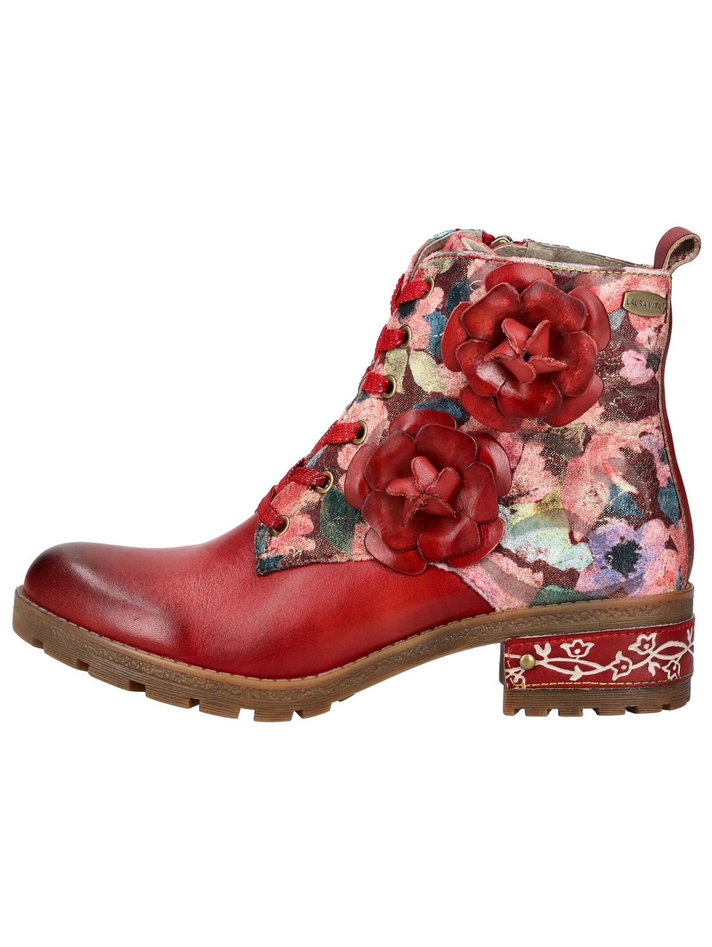 LAURA VITA Schnürstiefelette "LAURA VITA Stiefelette Leder/Textil" günstig online kaufen