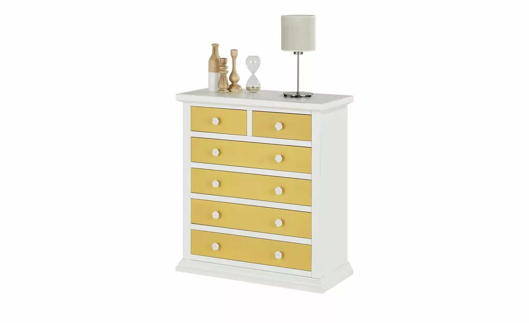 Kommode  Ilmenau ¦ gelb ¦ Maße (cm): B: 88 H: 94 T: 40 Kommoden & Sideboard günstig online kaufen