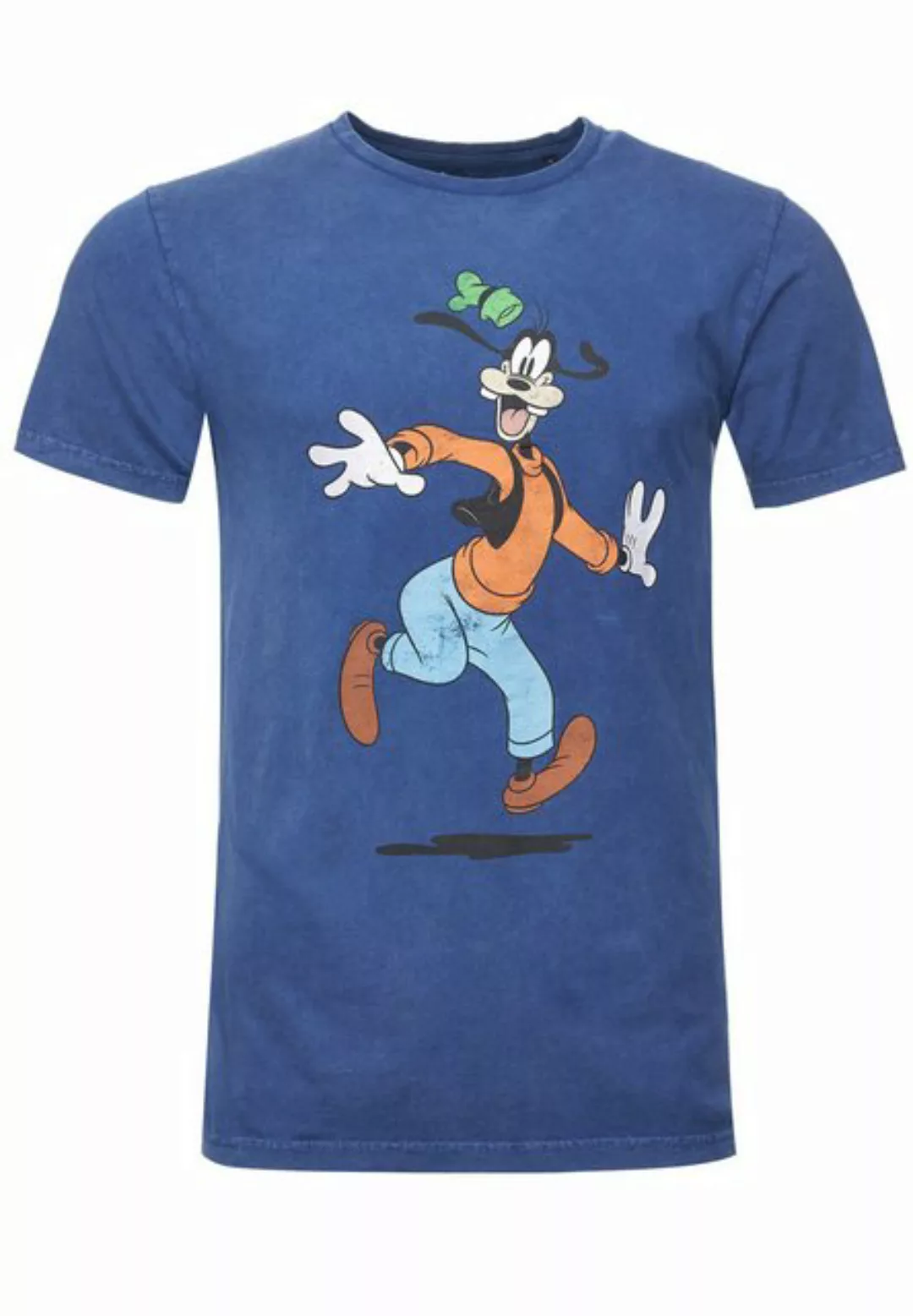 Recovered T-Shirt Disney Excited Goofy GOTS zertifizierte Bio-Baumwolle günstig online kaufen