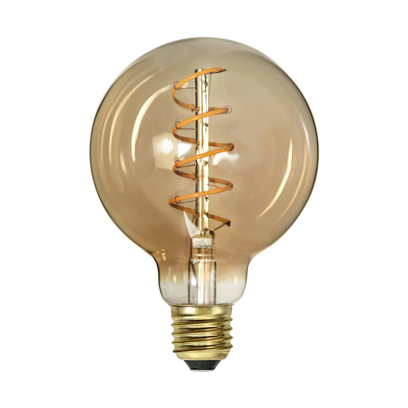 LED-Leuchtmittel Spiral Filament G95 E27 3,2 W amber dimmbar günstig online kaufen