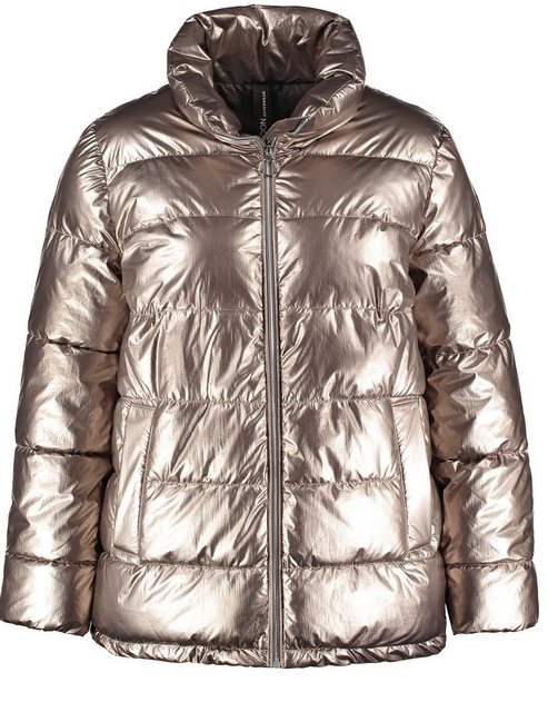 Samoon Winterjacke Steppjacke mit Metallic-Optik günstig online kaufen