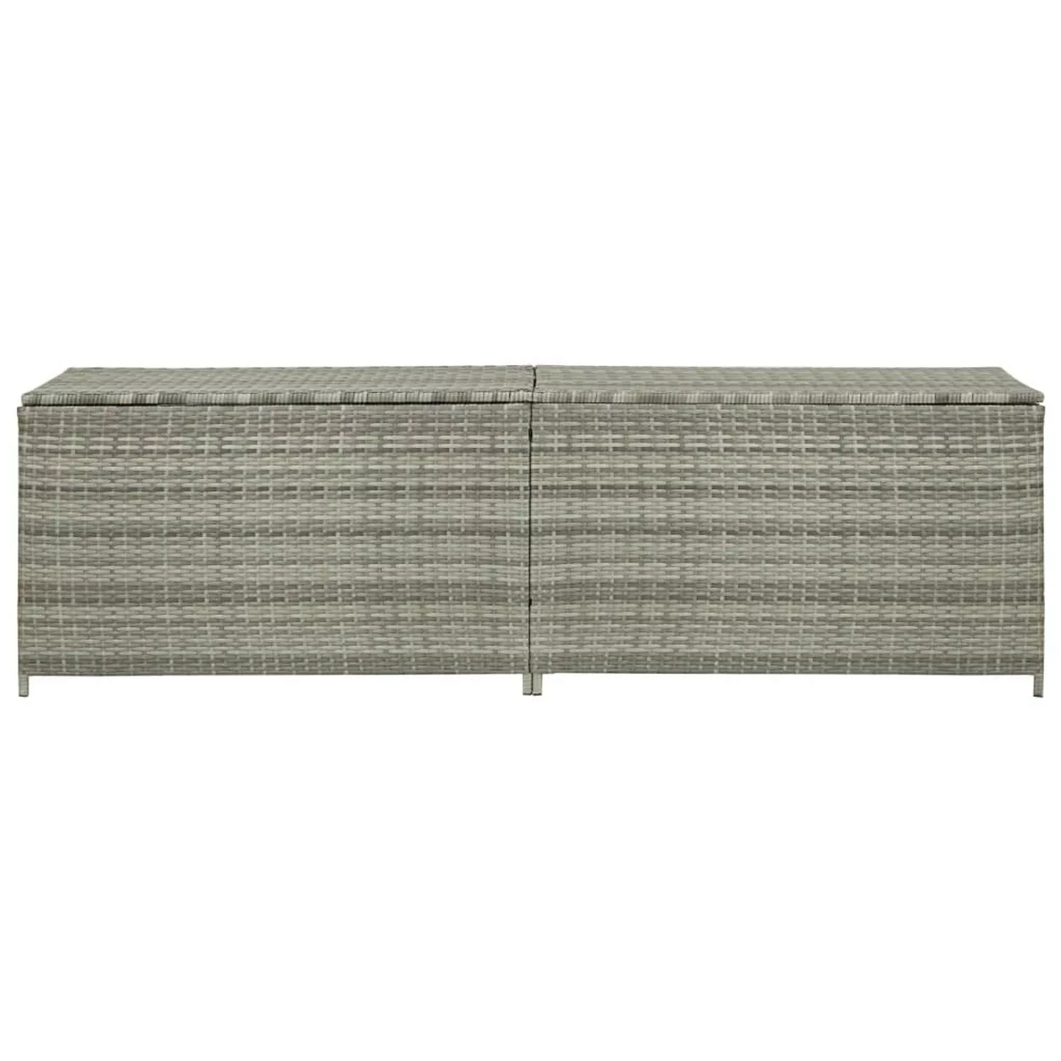 Gartenbox Poly Rattan 200x50x60 Cm Grau günstig online kaufen