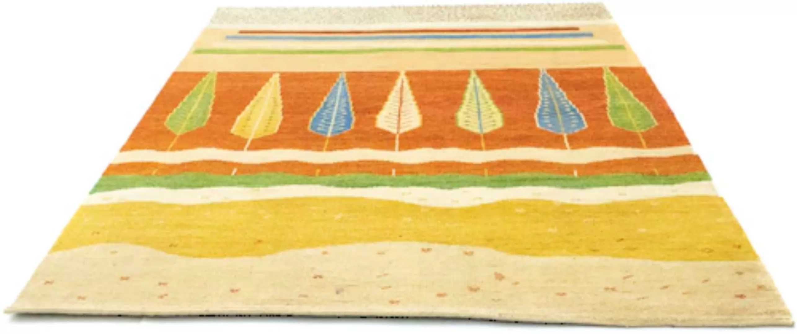 morgenland Teppich »Designer Teppich handgewebt orange«, rechteckig günstig online kaufen