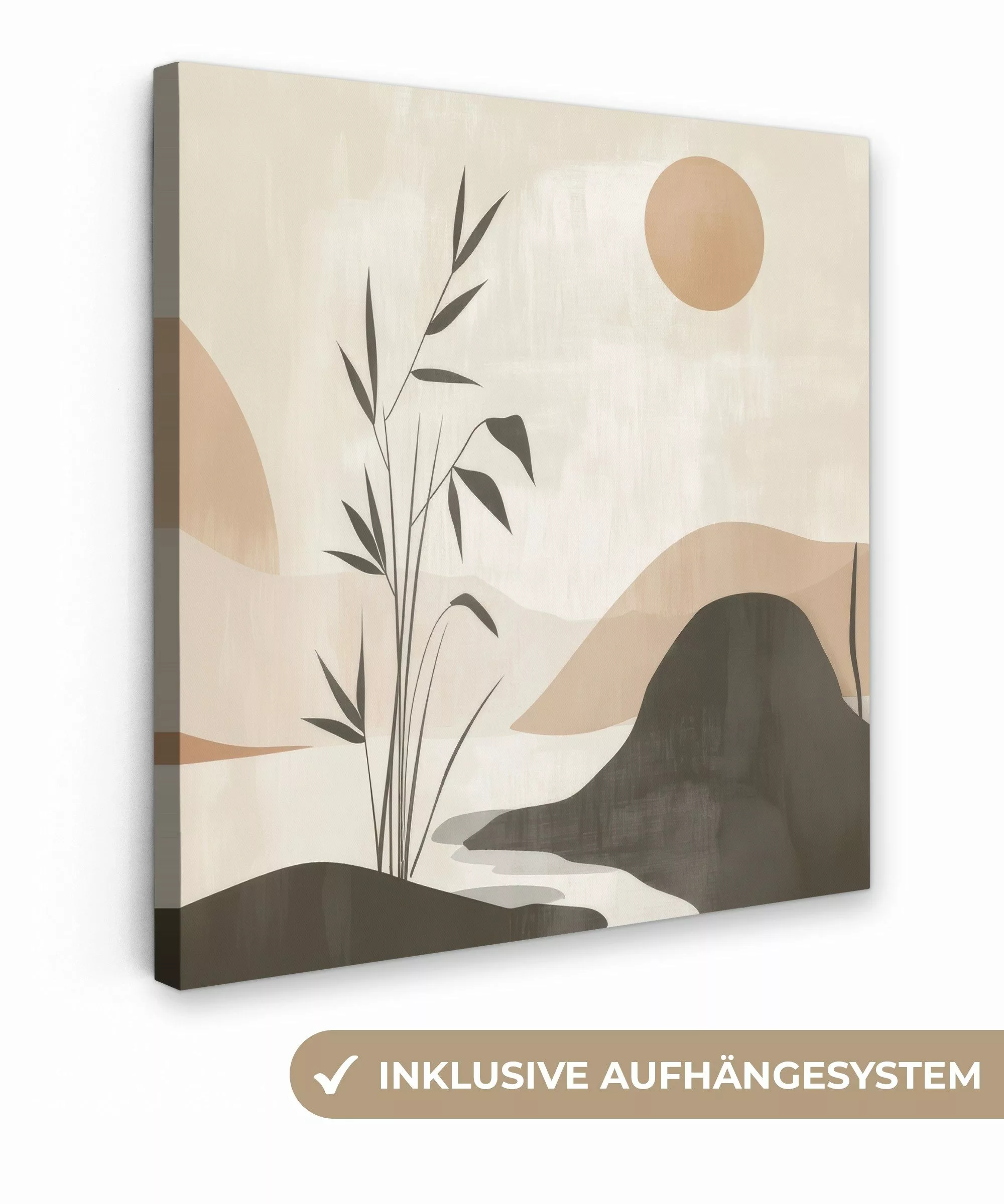 OneMillionCanvasses® Leinwandbild Japandi - Landschaft - günstig online kaufen