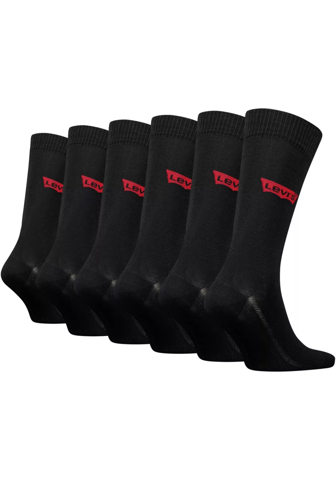 Levi's 6-er Set Socken Schwarz günstig online kaufen