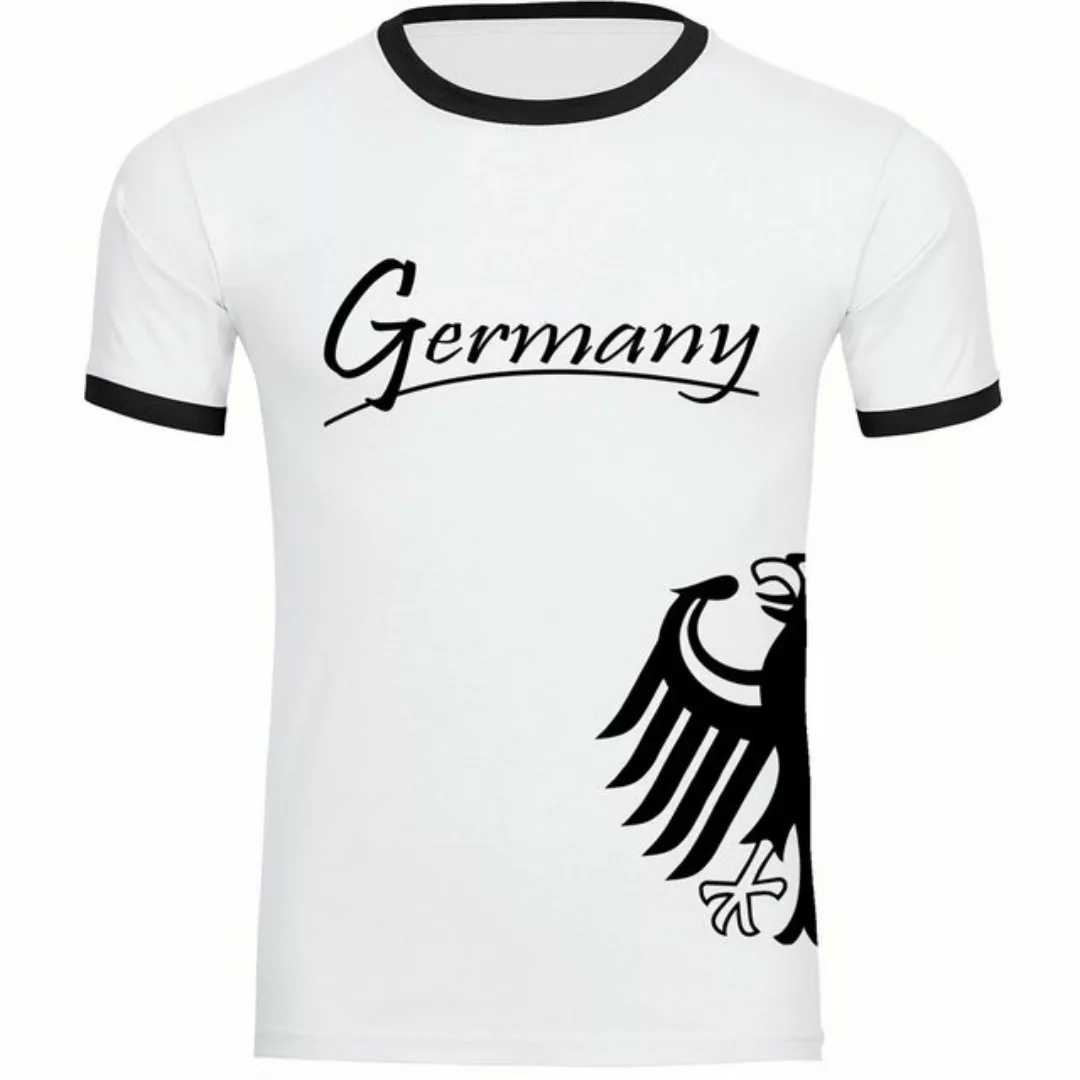 multifanshop T-Shirt Kontrast Deutschland - Trikot 12 - Männer günstig online kaufen