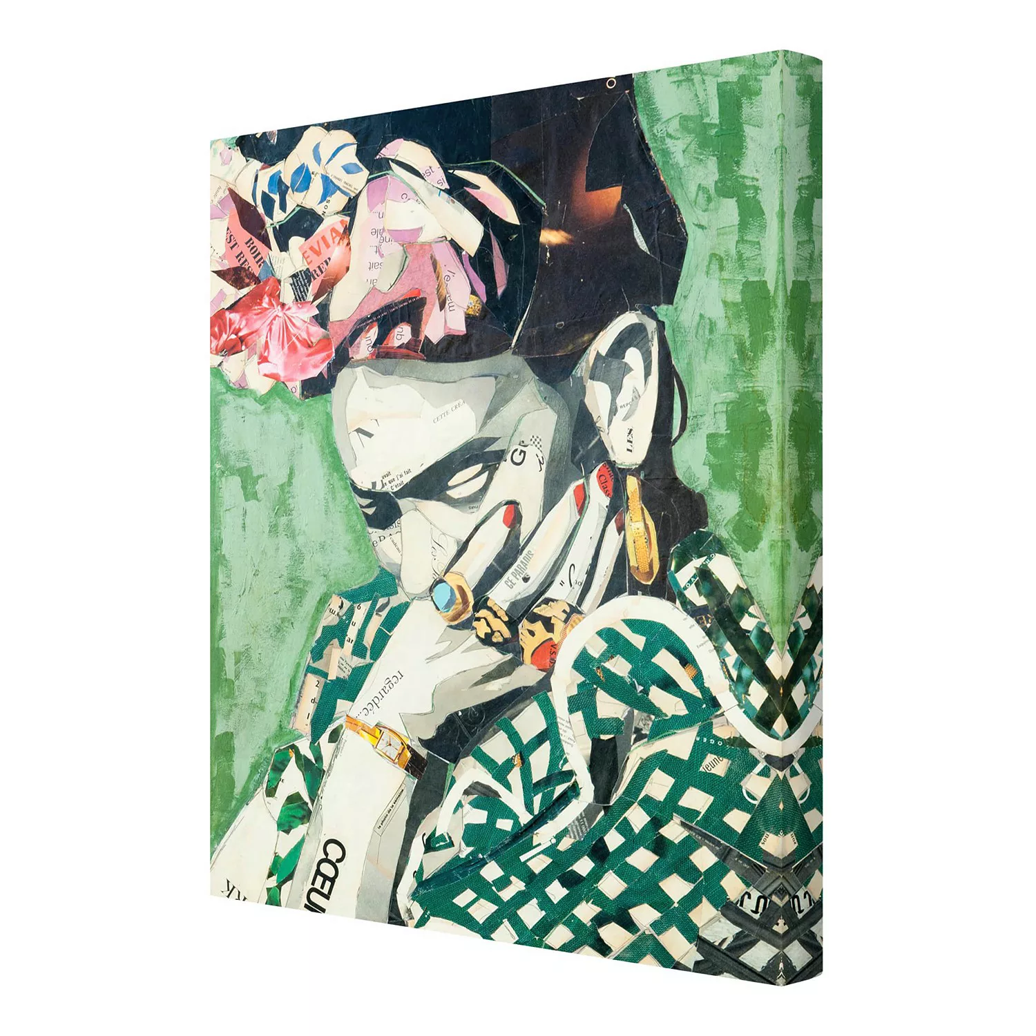 home24 Leinwandbild Frida Kahlo Collage III günstig online kaufen