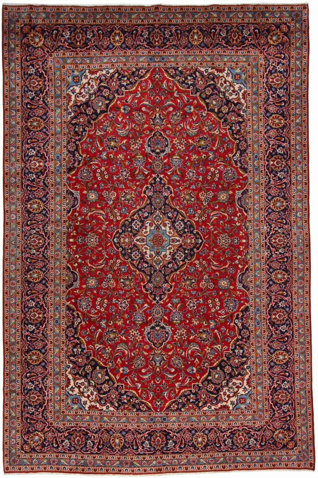 morgenland Wollteppich »Keshan Medaillon Rosso 380 x 254 cm«, rechteckig, U günstig online kaufen
