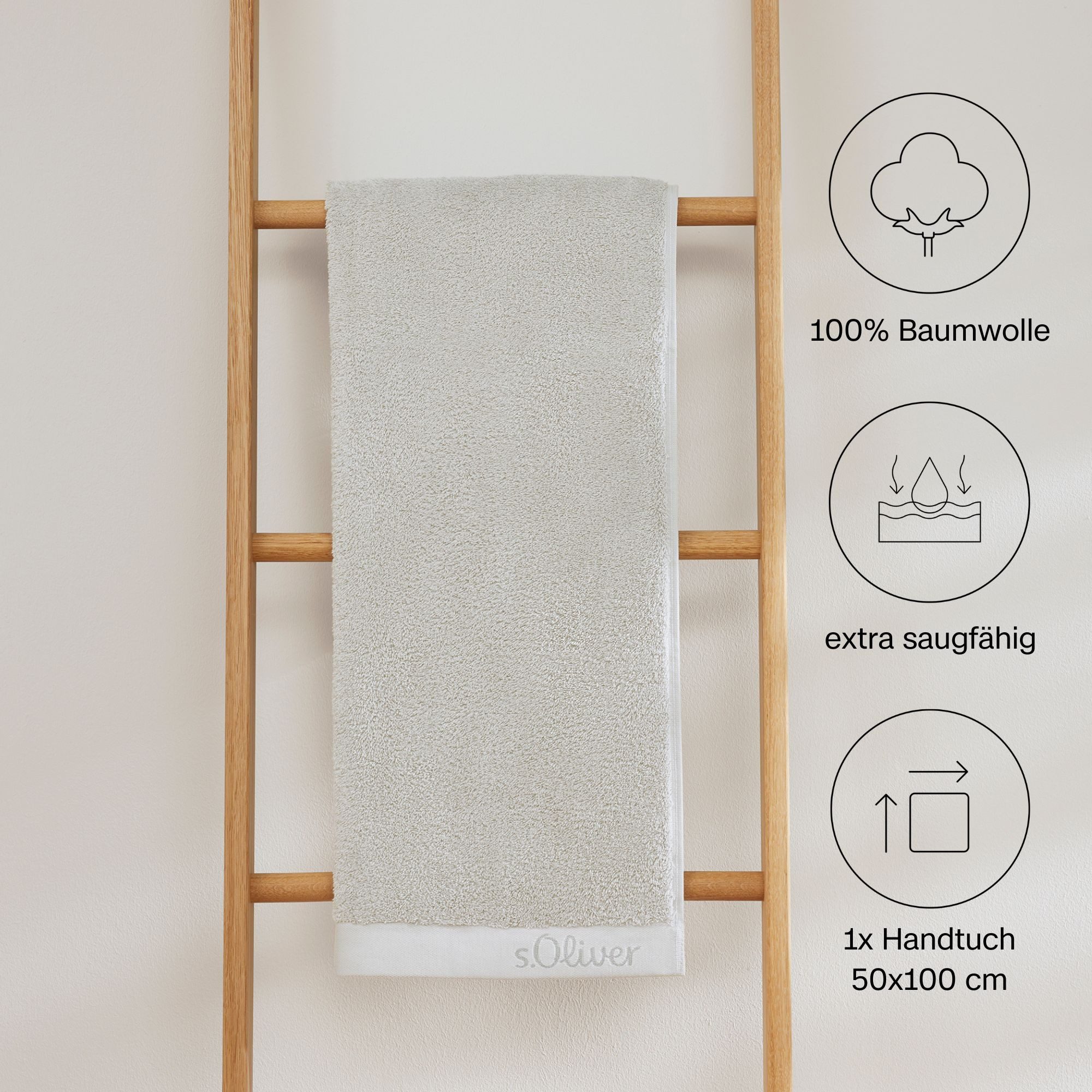 s.Oliver Handtuch s.Oliver, Premium Qualität, 600 günstig online kaufen